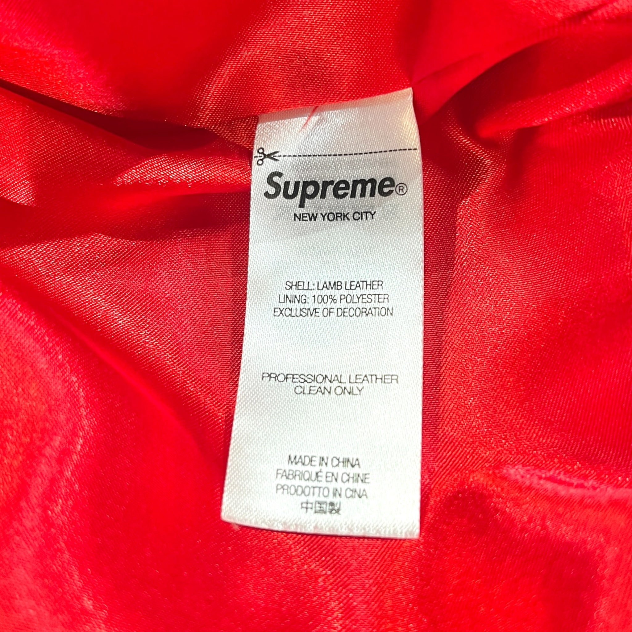 Supreme/Pelle Pelle/Leather Jkt/L/Leather/RED/Single Breasted/F/W 22 STUDDED QUILTED view 4