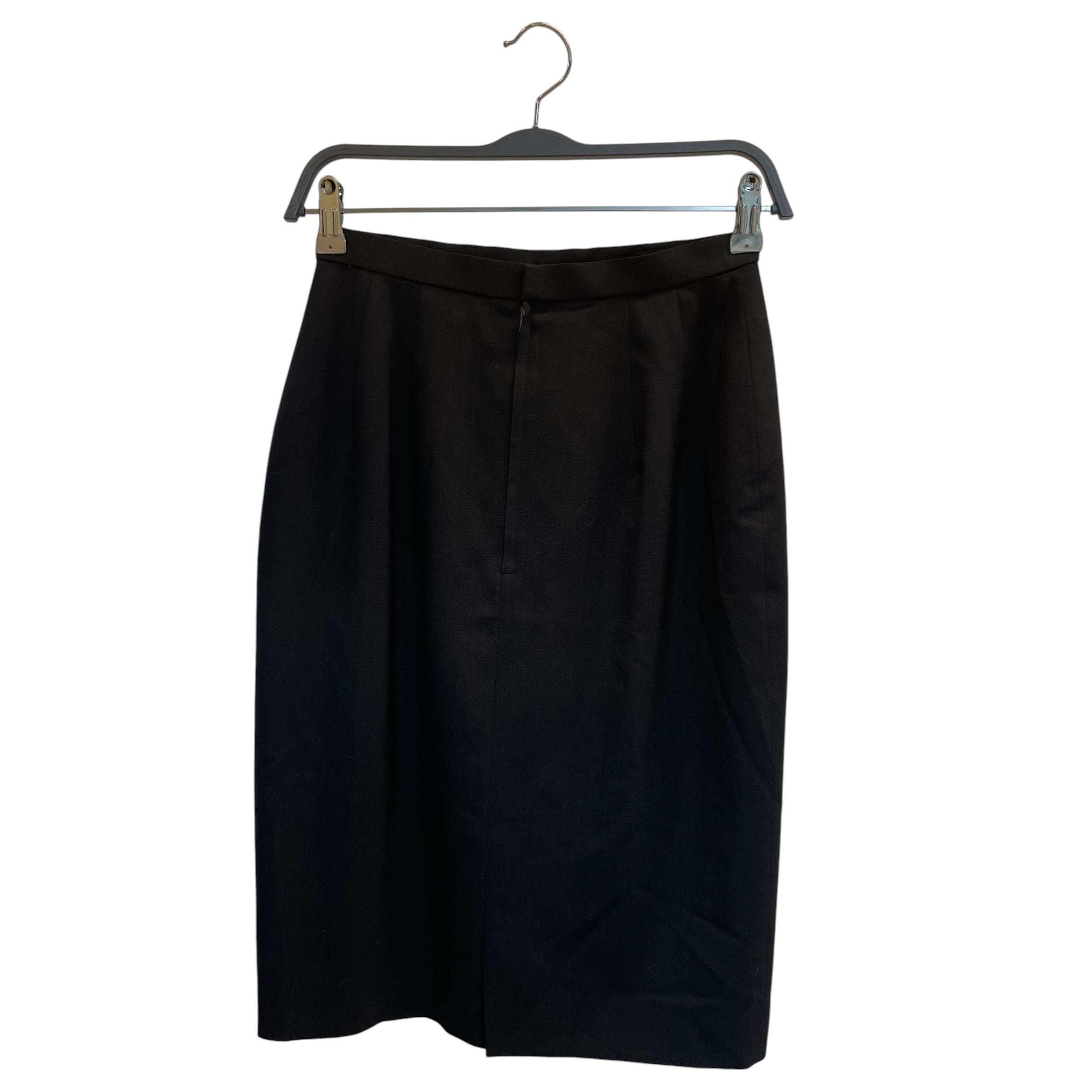 BALENCIAGA/Long Skirt/11/Cotton/BLK/BLACK MIDI SKIRT view 2