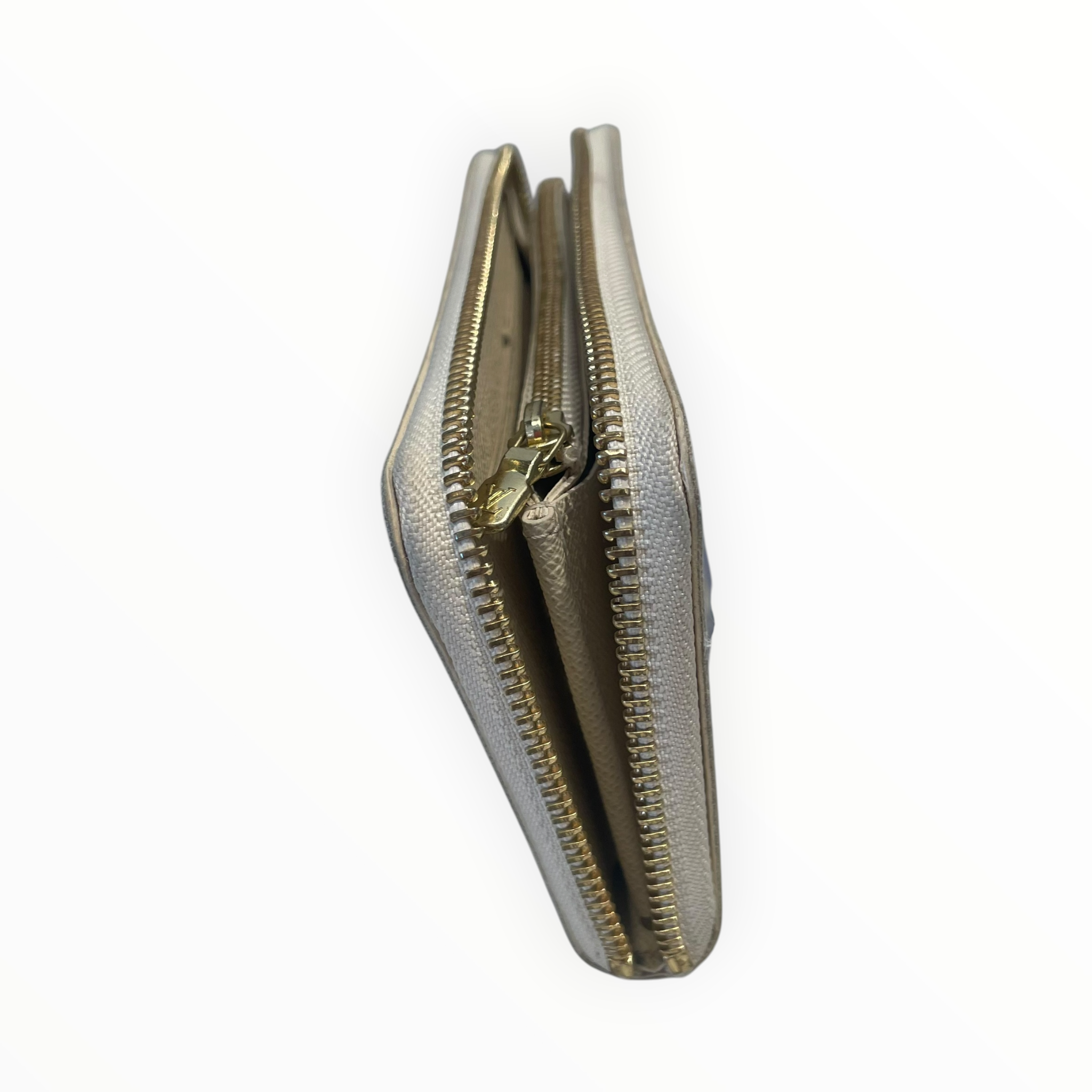 LOUIS VUITTON/Long Wallet/Leather/CRM/L's/LV Damier Azur Zippy view 7