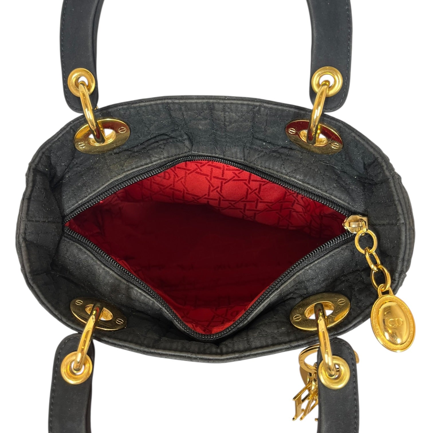 Christian Dior/Hand Bag/Cotton/BLK/Dior Hand Bag view 6