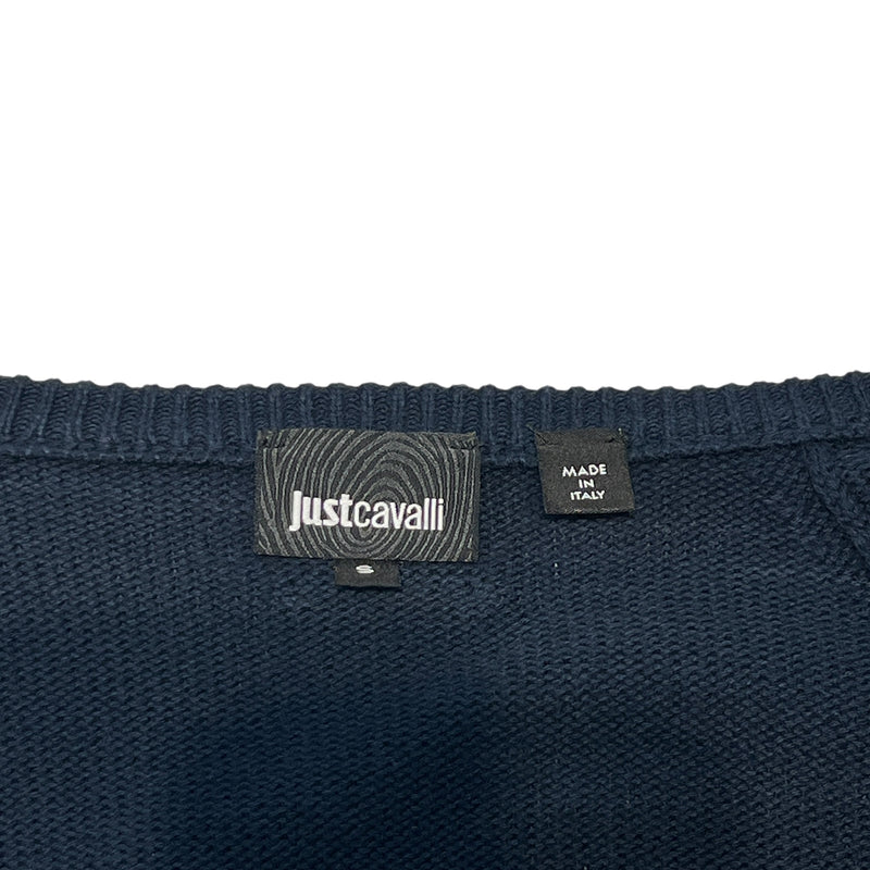 Just cavalli/Cardigan/S/Cotton/NVY/5 SILVER BUTTONS ON FRONT