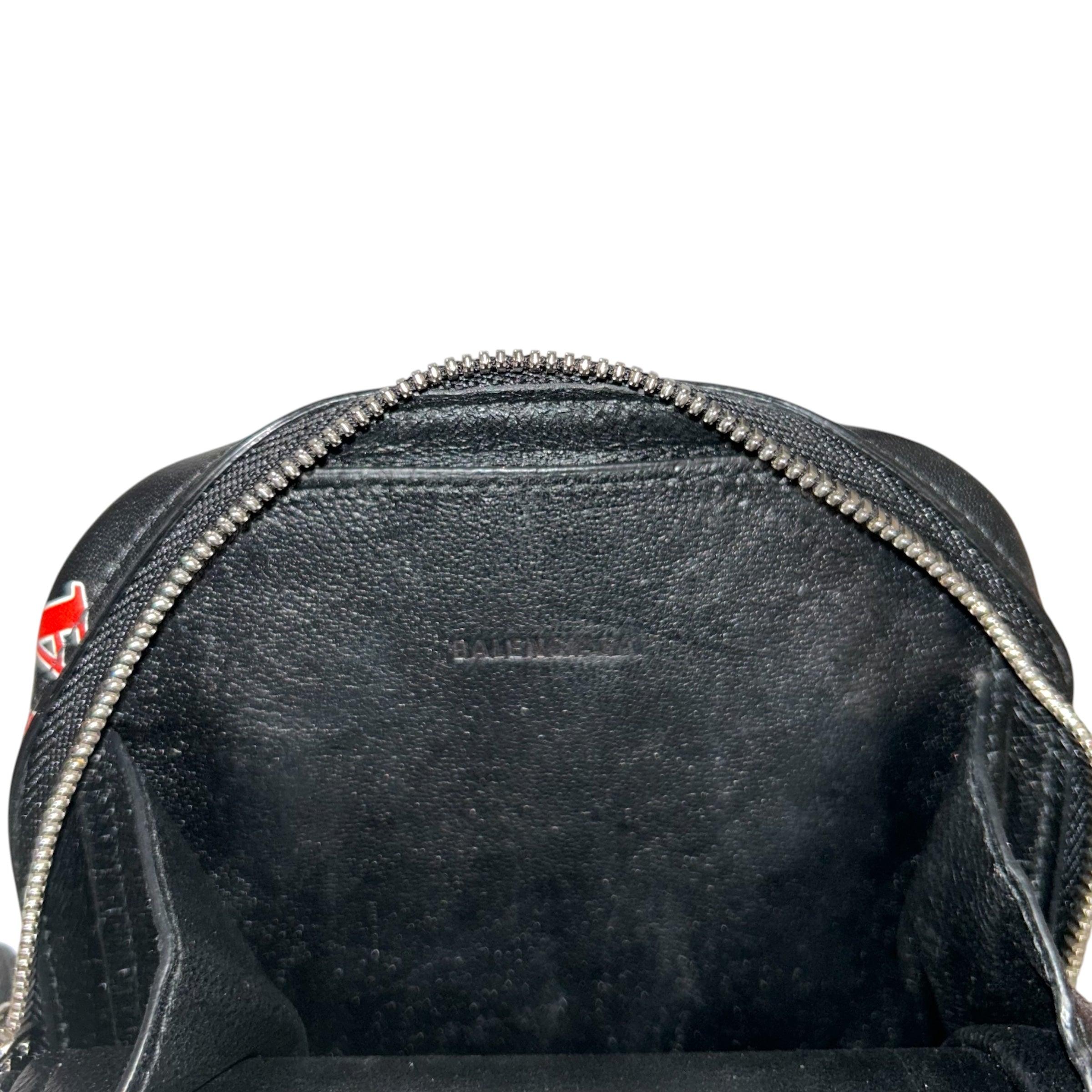 BALENCIAGA/Cross Body Bag/All Over Print/Leather/BLK/All Over Print view 4