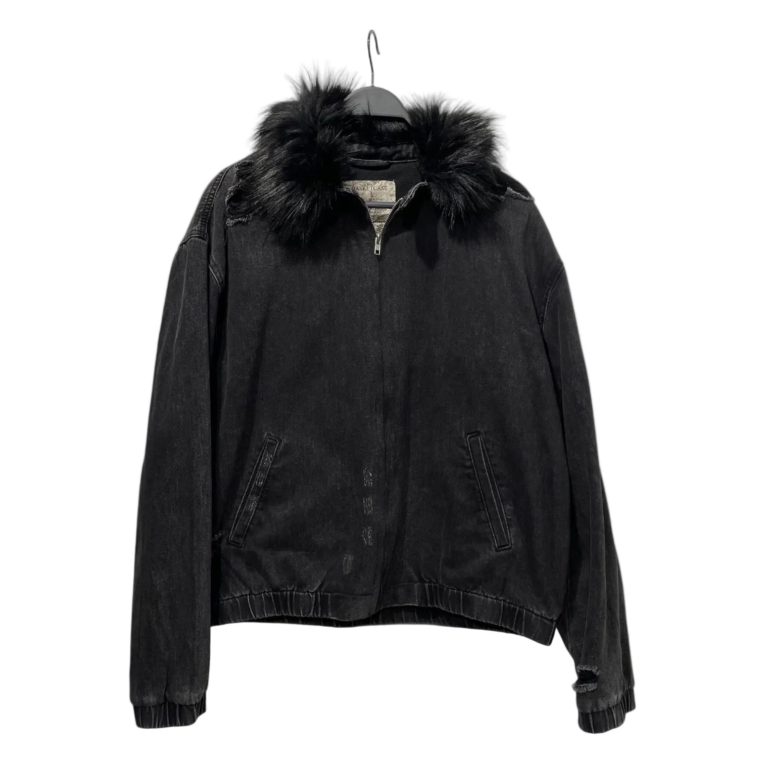 basketcase gallery/Denim Jkt/L/Denim/BLK/VILLIAN GRIFTER JACKET view 1