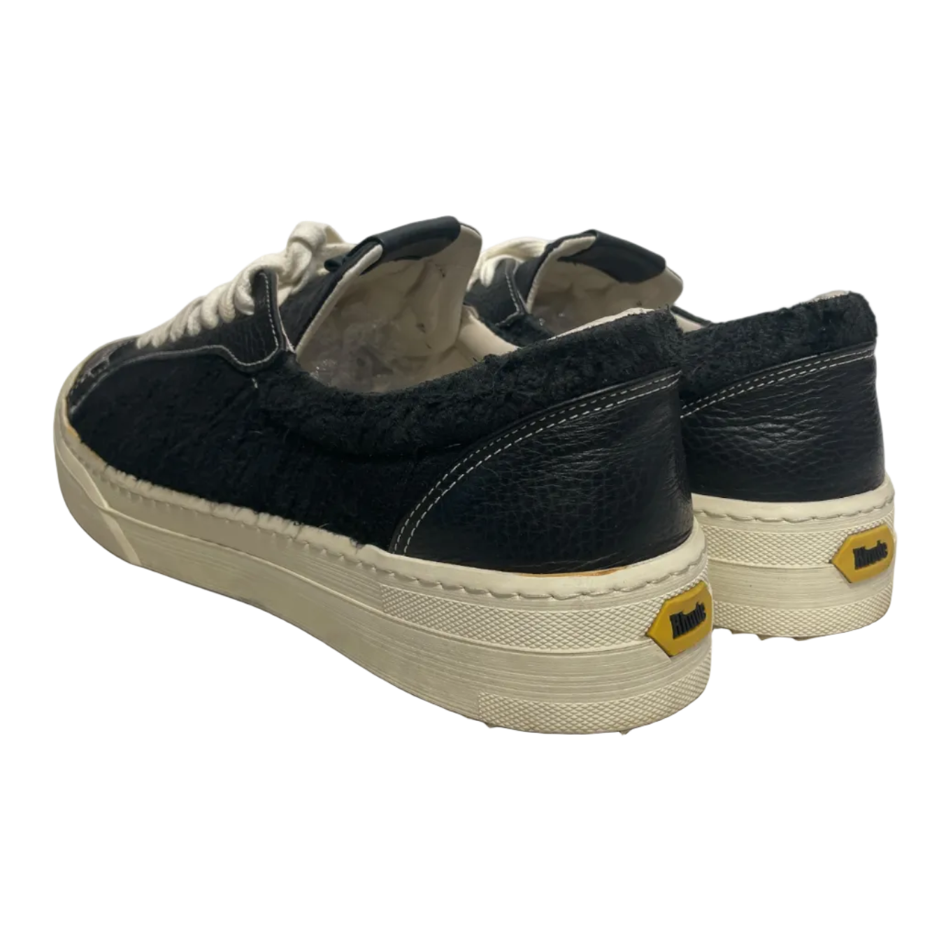 RHUDE/Low-Sneakers/US 12/Leather/BLK/U-Tip/ view 2