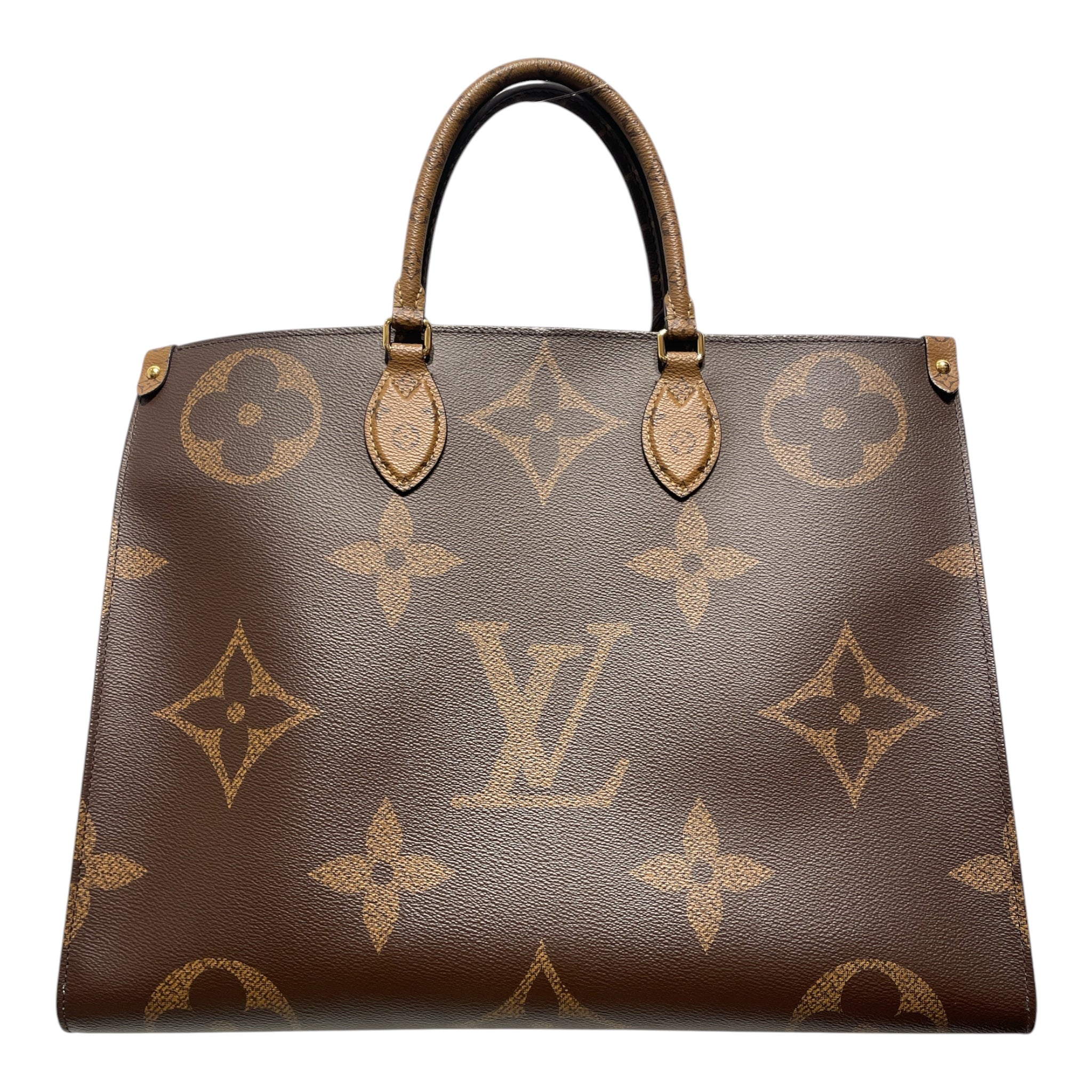 LOUIS VUITTON/Hand Bag/Monogram/Leather/BRW/OnTheGo MM Reverse view 1