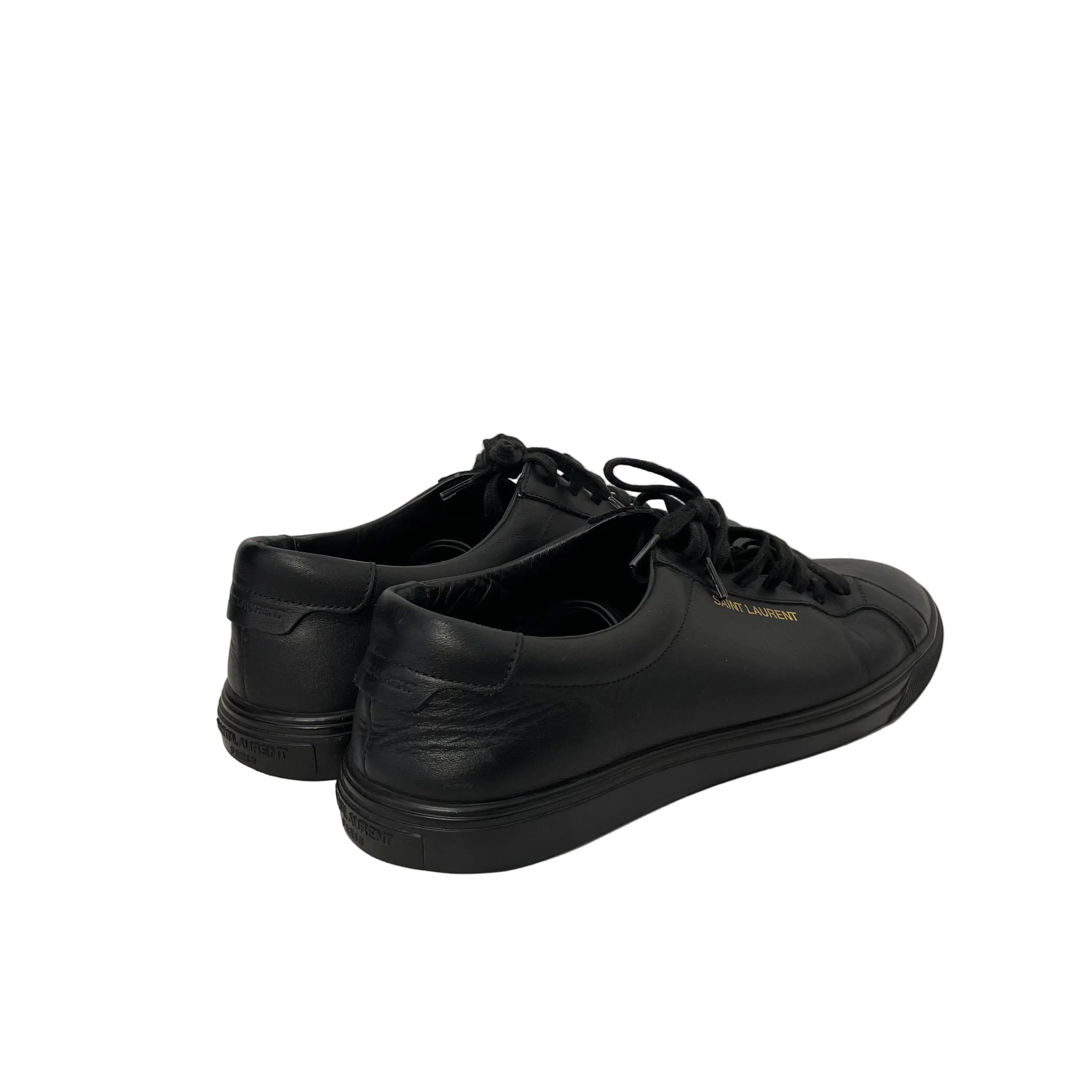 SAINT LAURENT/Low-Sneakers/US 8.5/Leather/BLK/ANDY SNEAKERS view 4