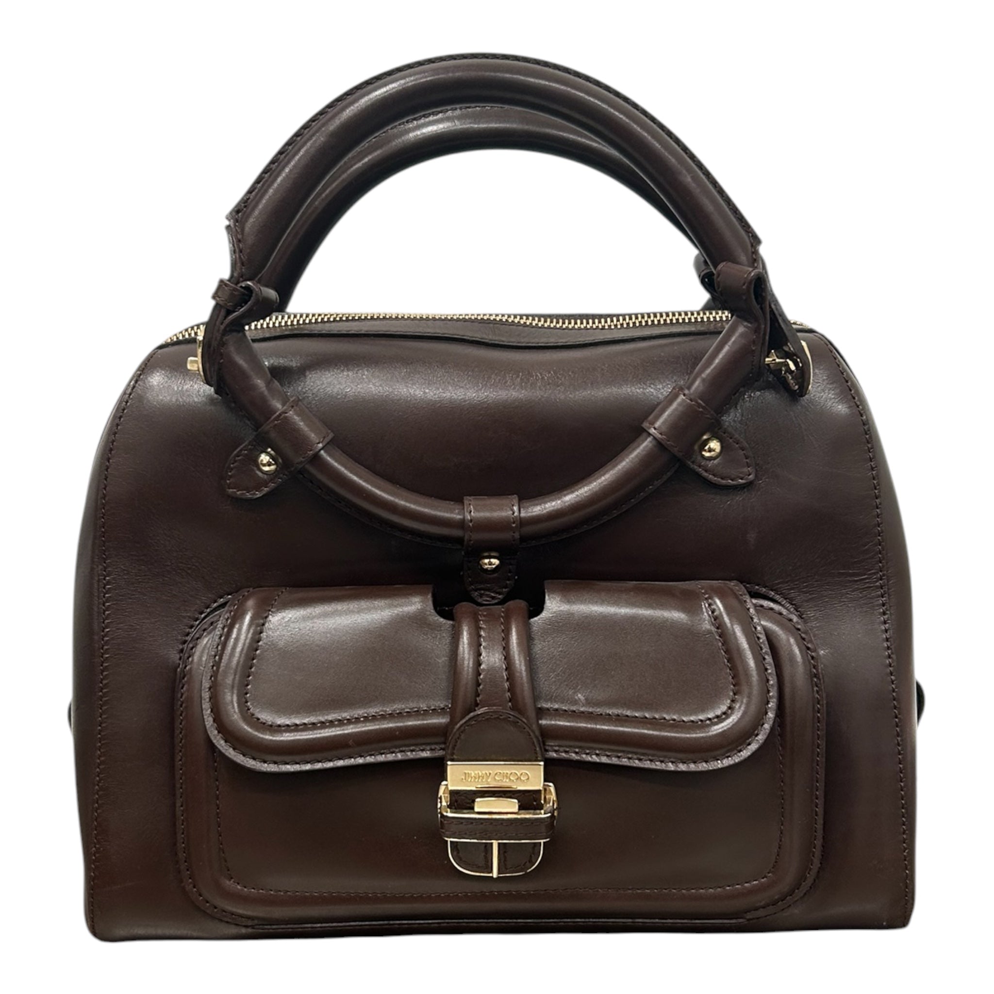 JIMMY CHOO/Bag/Leather/BRW/Hillary Doctor Bag view 1
