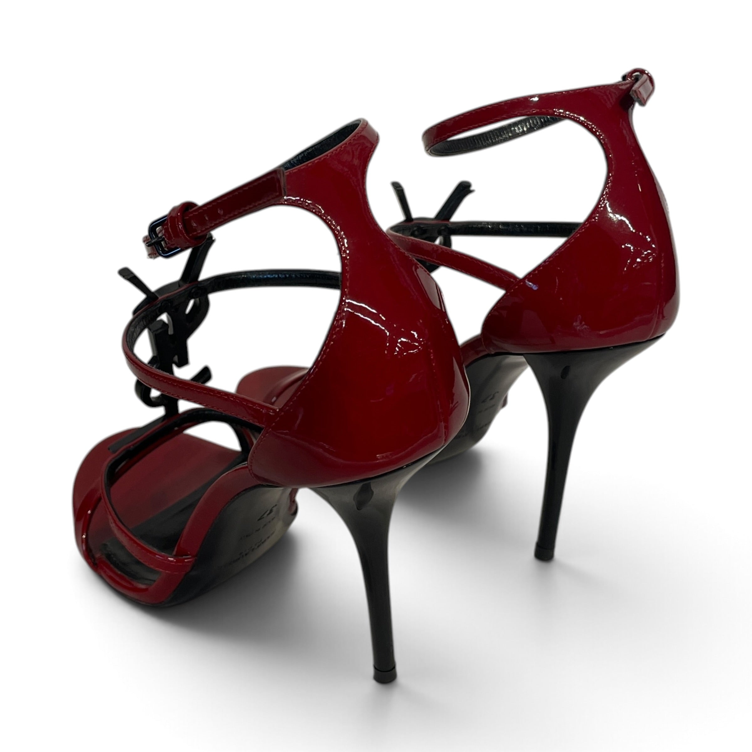 YVES SAINT LAURENT/Heels/EU 37/Leather/RED/CASSANDRA HEELS view 2