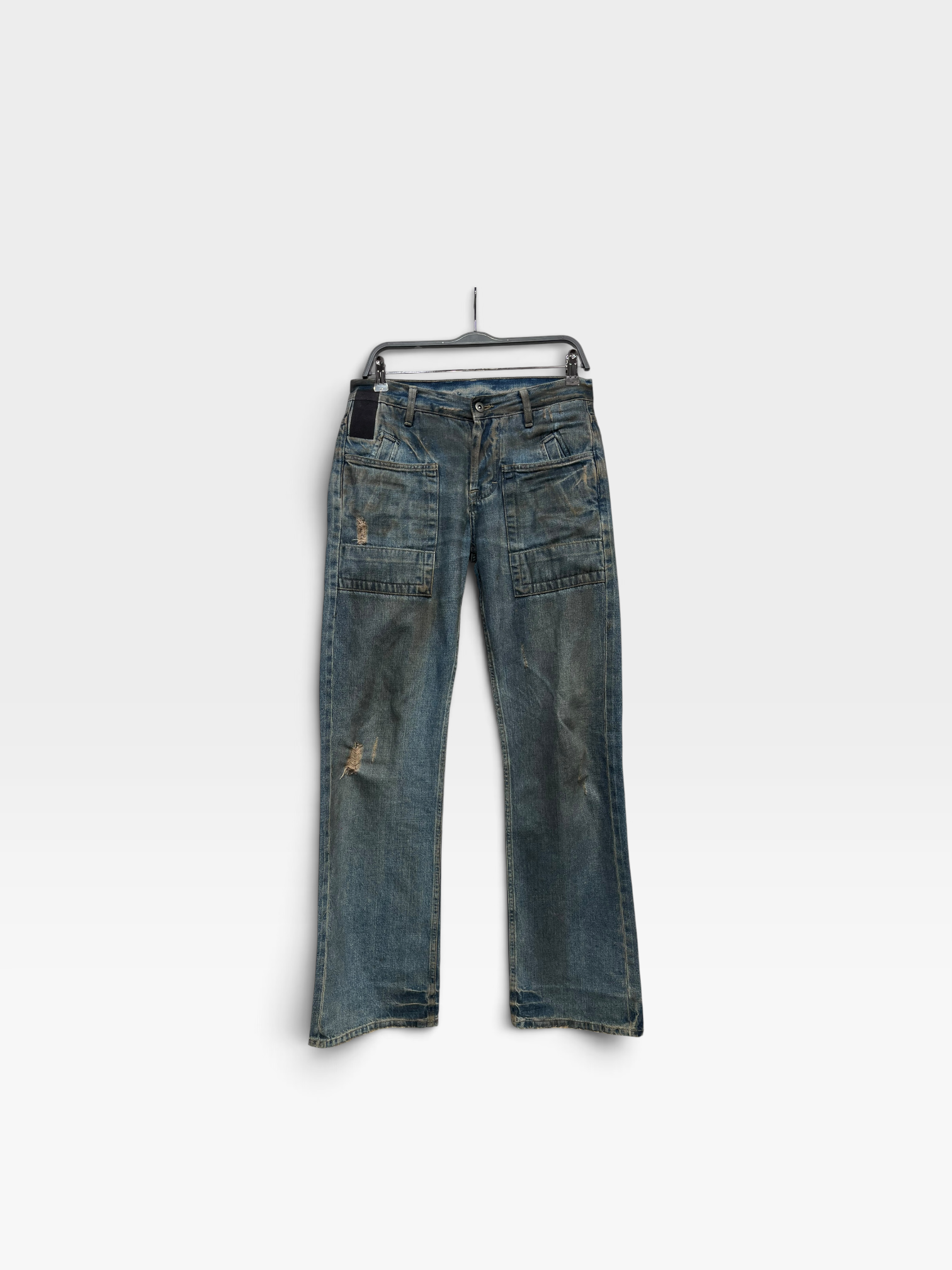 Rick Owens/Straight Pants/27/Denim/BLU/slab jeans view 1
