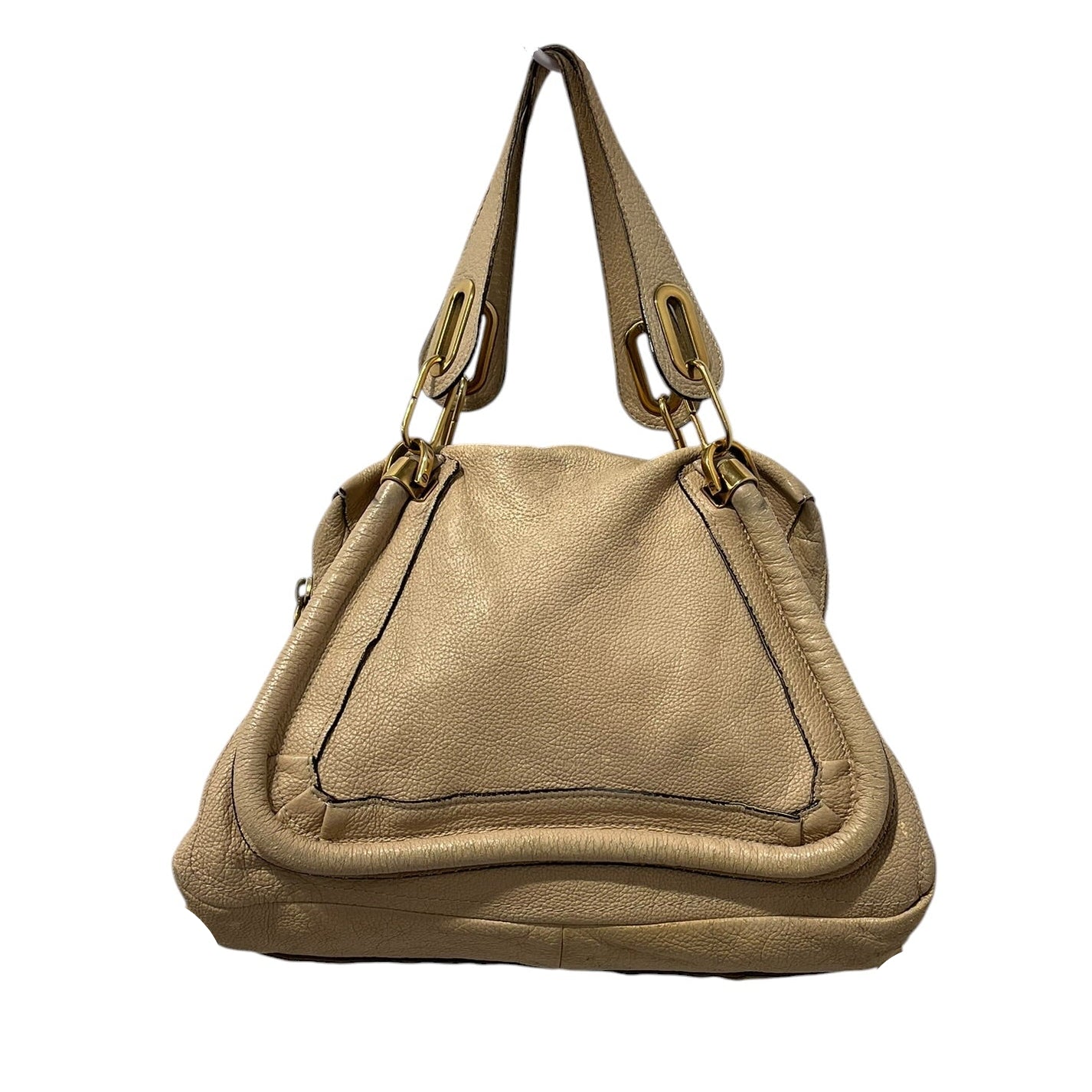 Chloe/Bag/Leather/BEG/PARATY BAG GOLD HARDWARE view 1