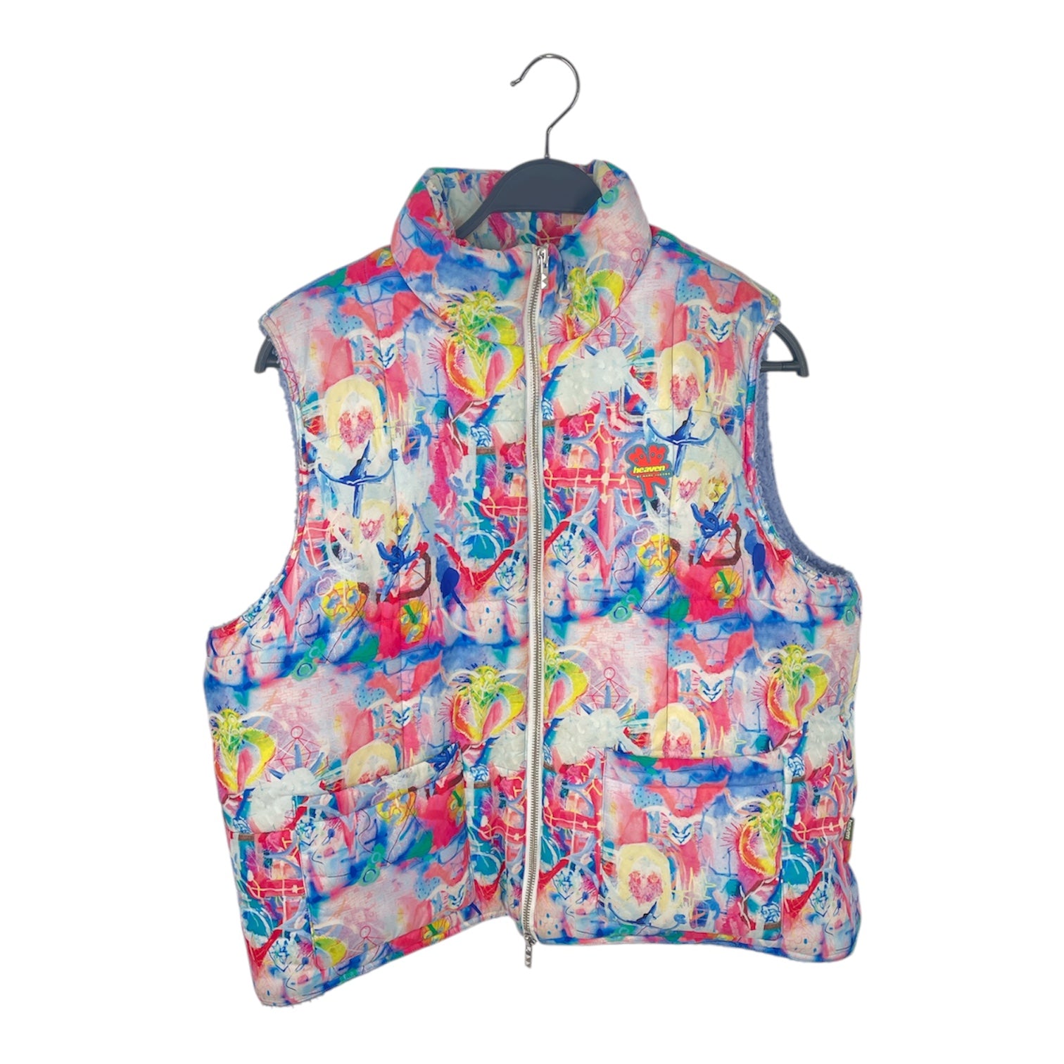 MARC BY MARC JACOBS/Vest/M/All Over Print/Polyester/MLT/PUFFER VEST/PPL FUZZ LINING view 1