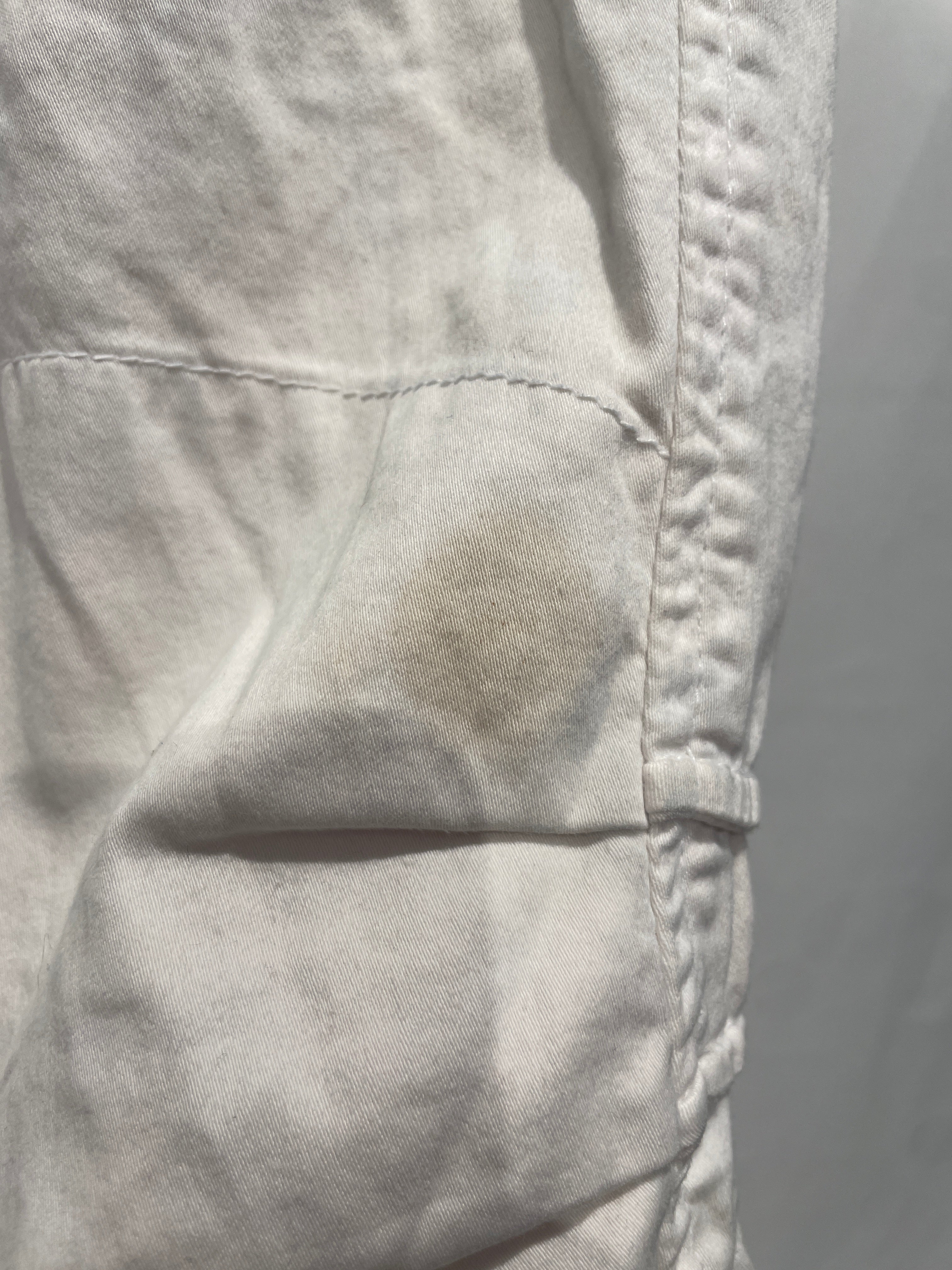 MARITHE FRANCOIS GIRBAUD/Shorts/28/Cotton/WHT/Early 2000s Bermuda Lock Short view 5