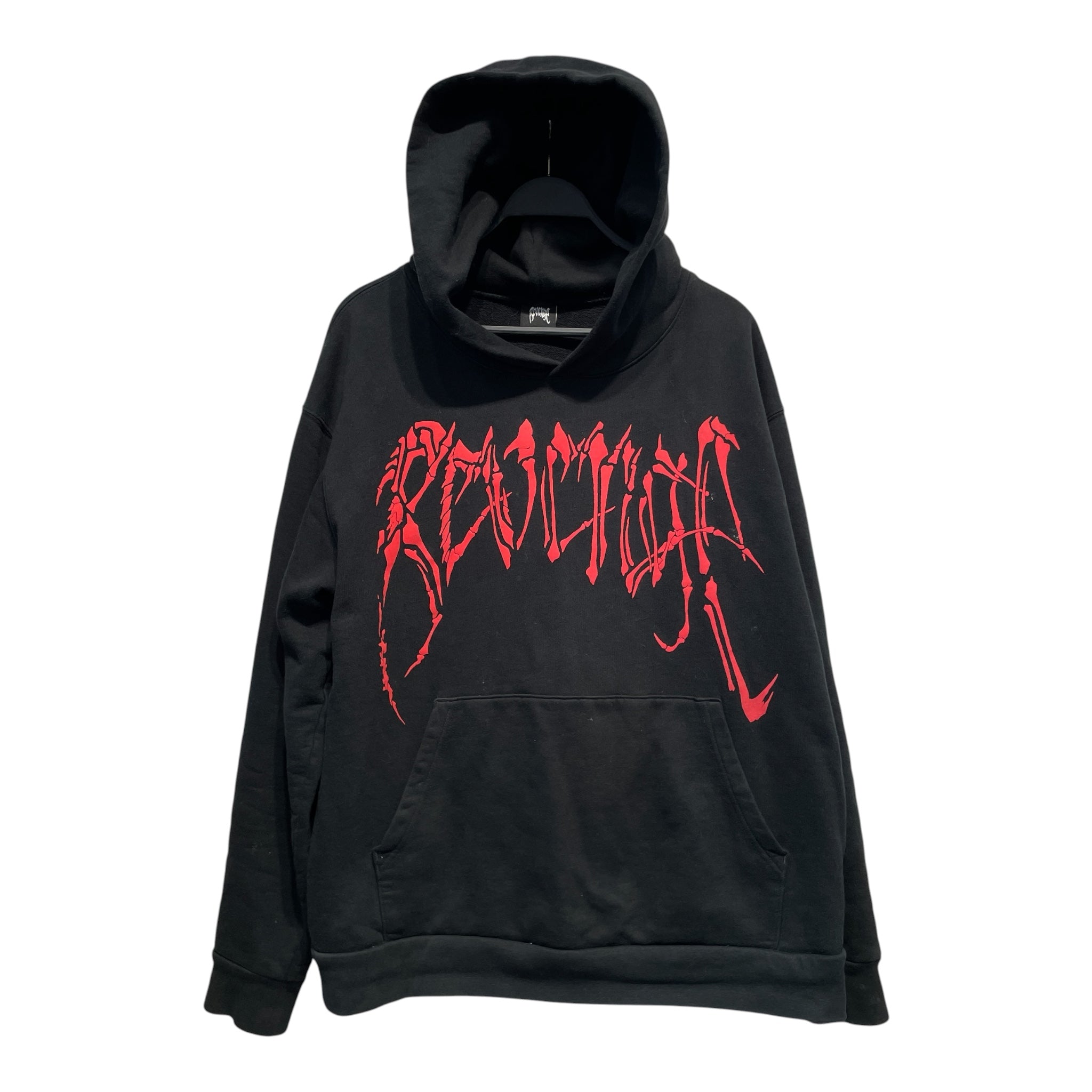 Revenge/Hoodie/XL/Cotton/BLK/Oversize/RED LOGO