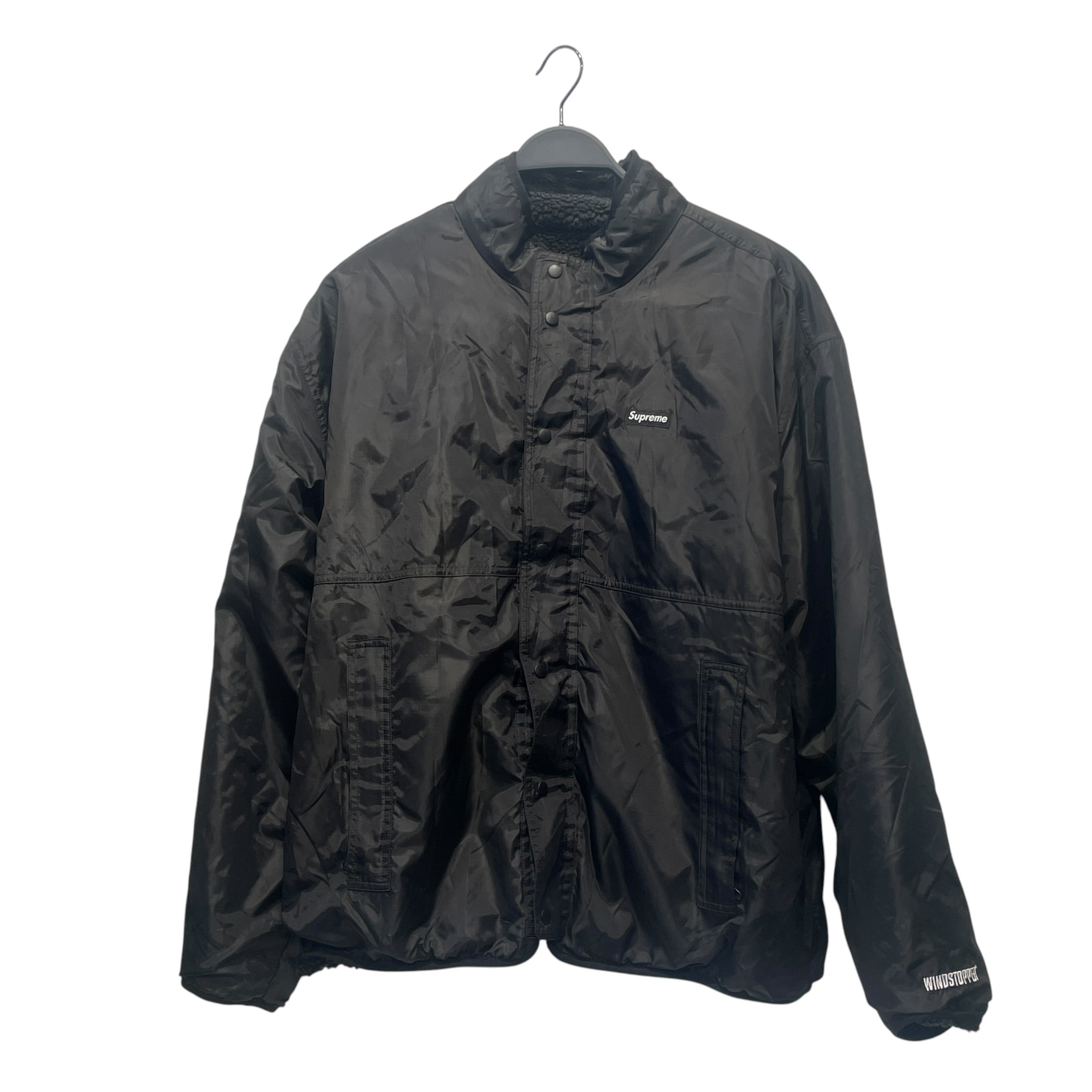 Supreme/Fleece Jkt/L/Polyester/BLK/WINDSTOPPER REVERSIBLE view 3