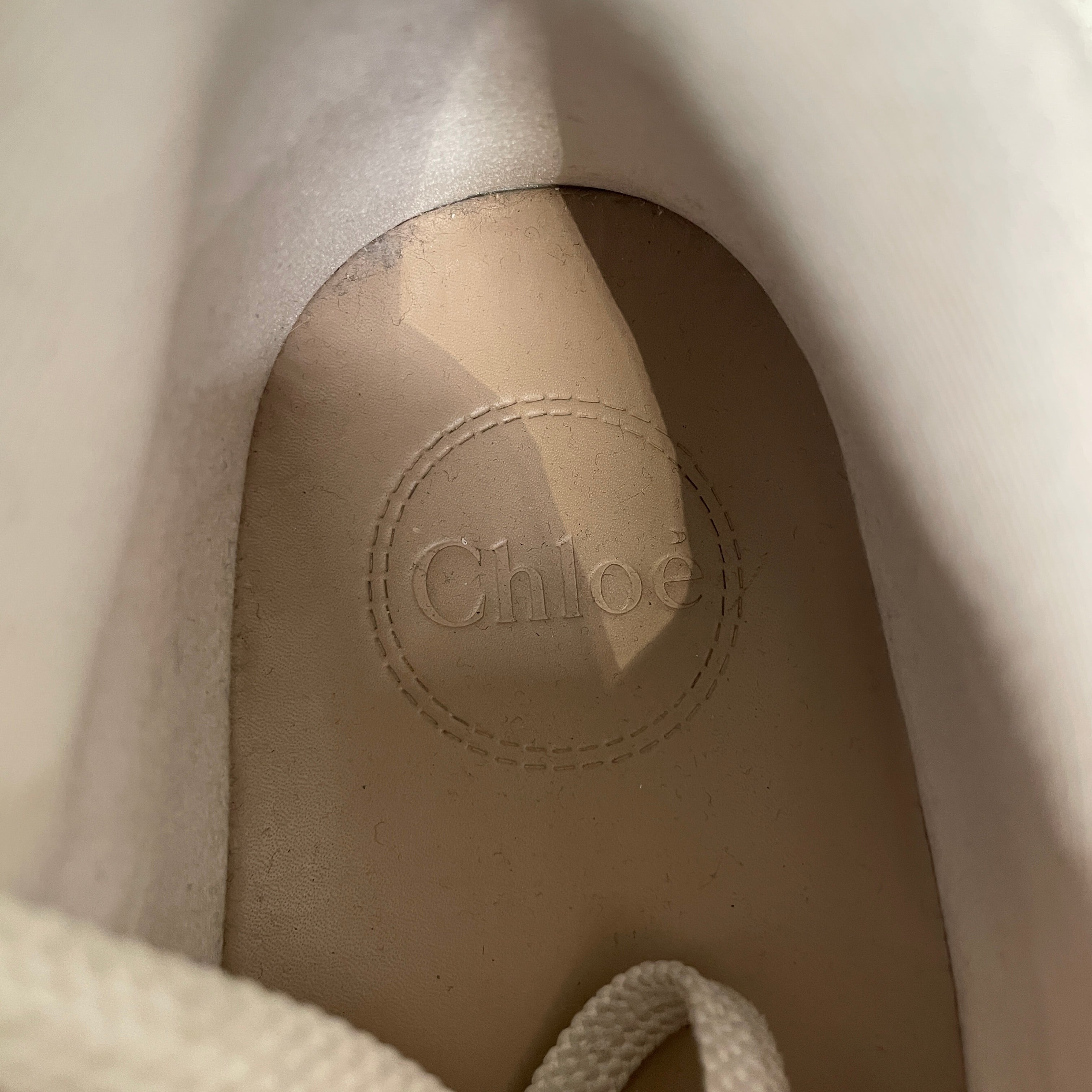 Chloe/Low-Sneakers/EU 44/Polyester/WHT/NAMA STITCHED SNEAKER view 5