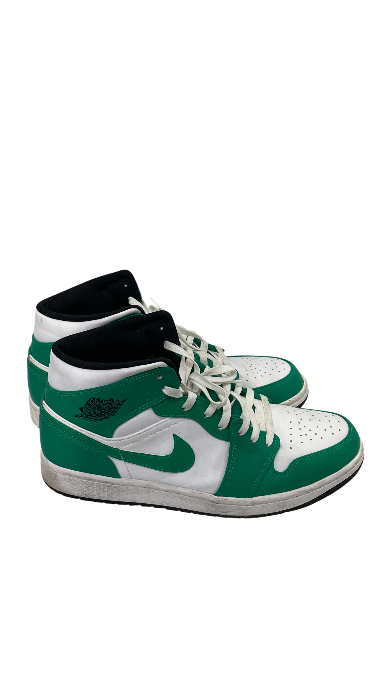 NIKE/Hi-Sneakers/US 12/Leather/GRN/LUCKY GREEN view 4