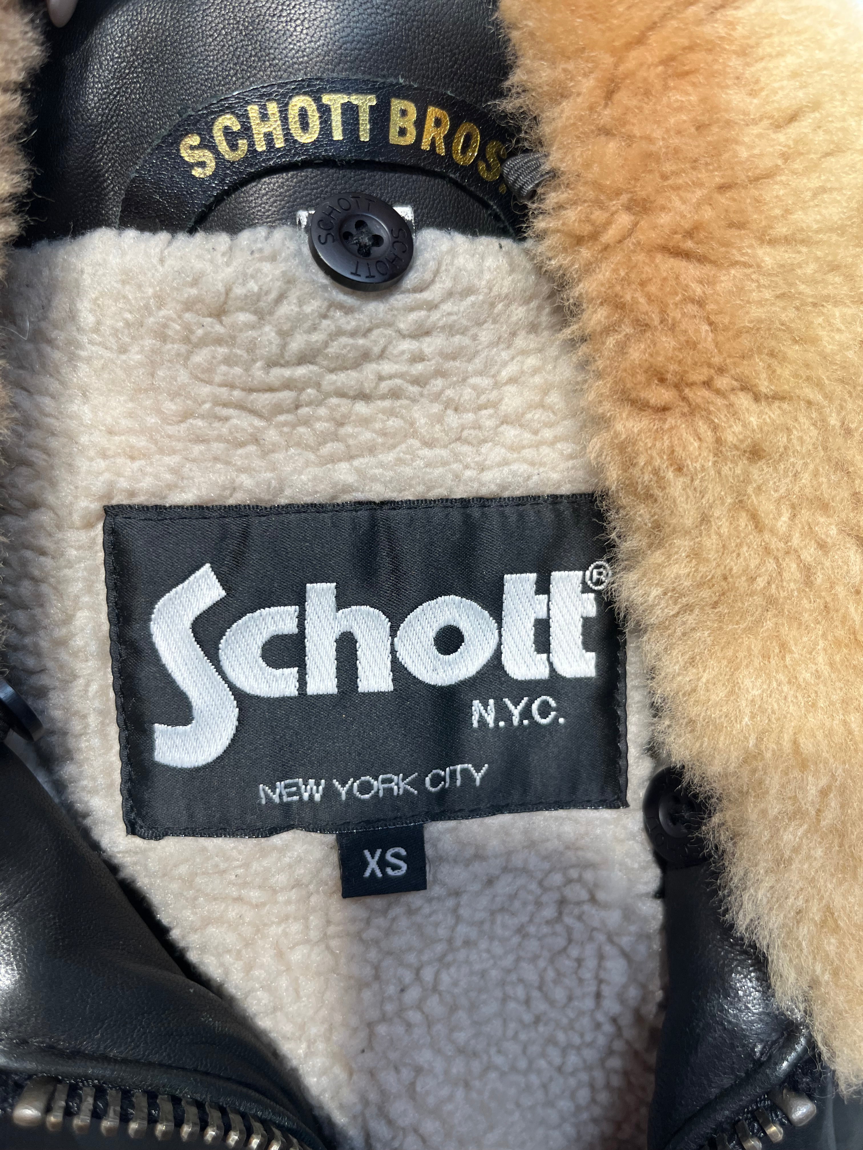 Schott/Leather Jkt/XS/Leather/BLK/ view 3