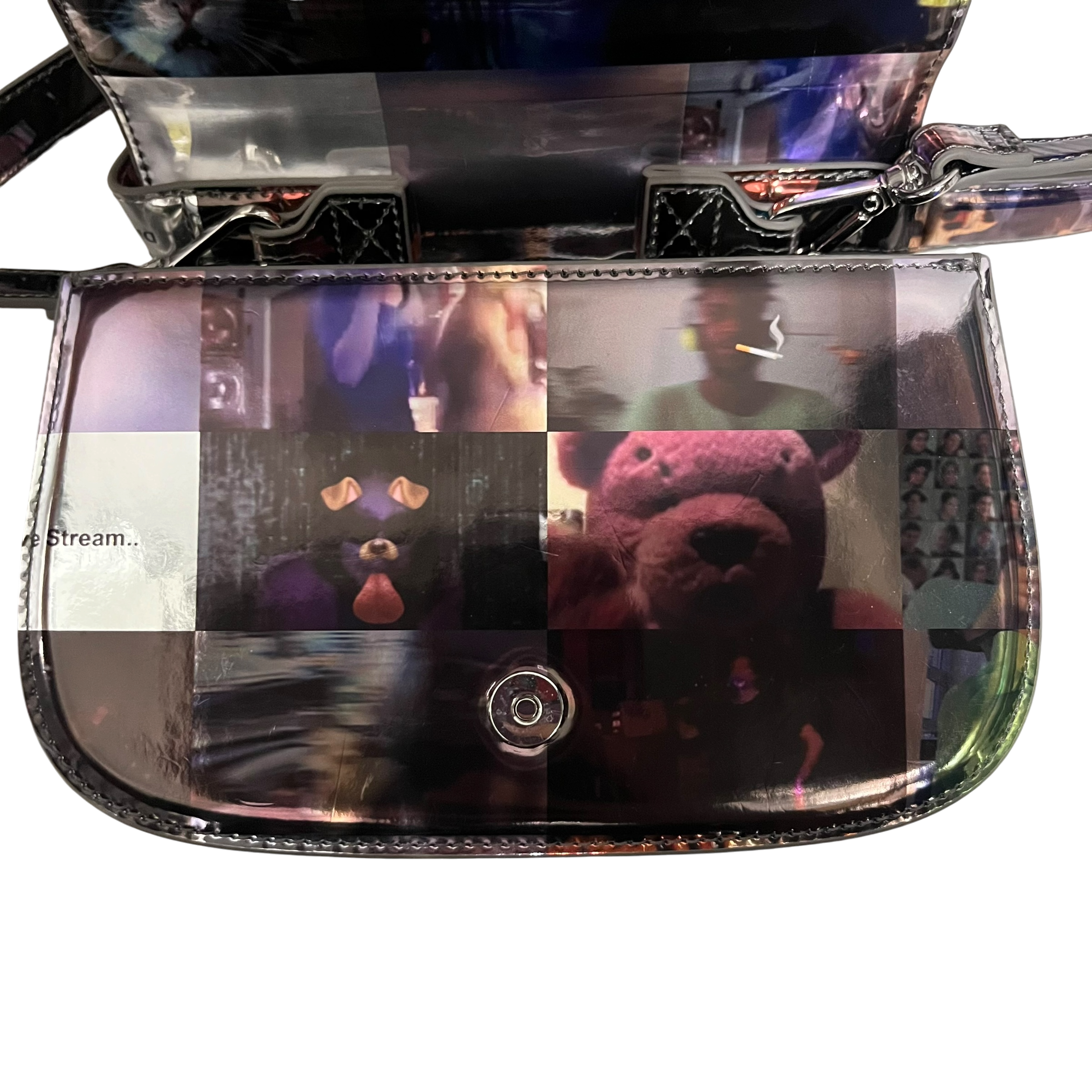 DIESEL/Cross Body Bag/Graphic/Acrylic/MLT/diesel live stream logo bag view 6