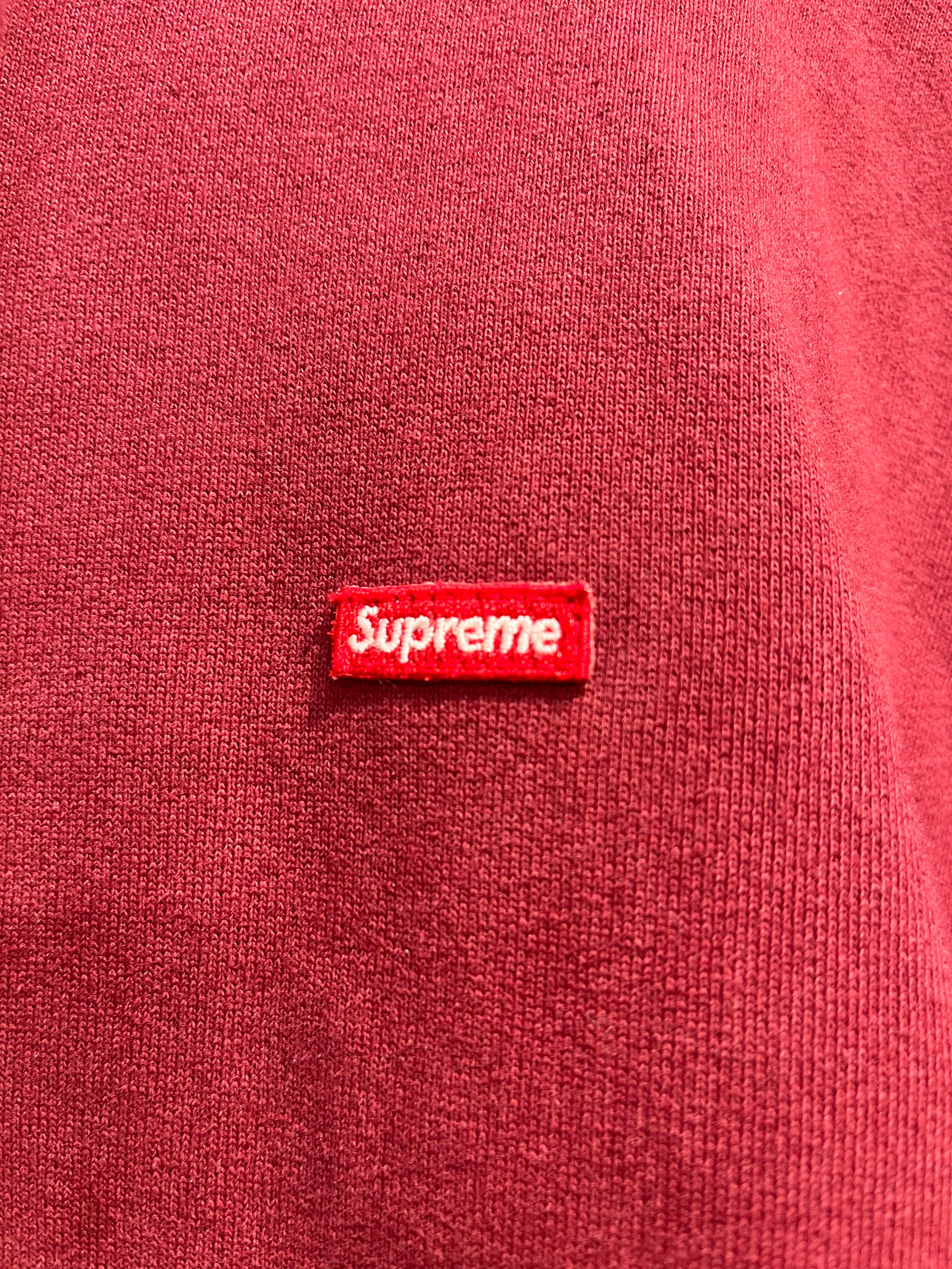 Supreme/Zip Up Hoodie/L/Cotton/RED/RED ZIP HOODIE FLORAL INTERIOR view 4