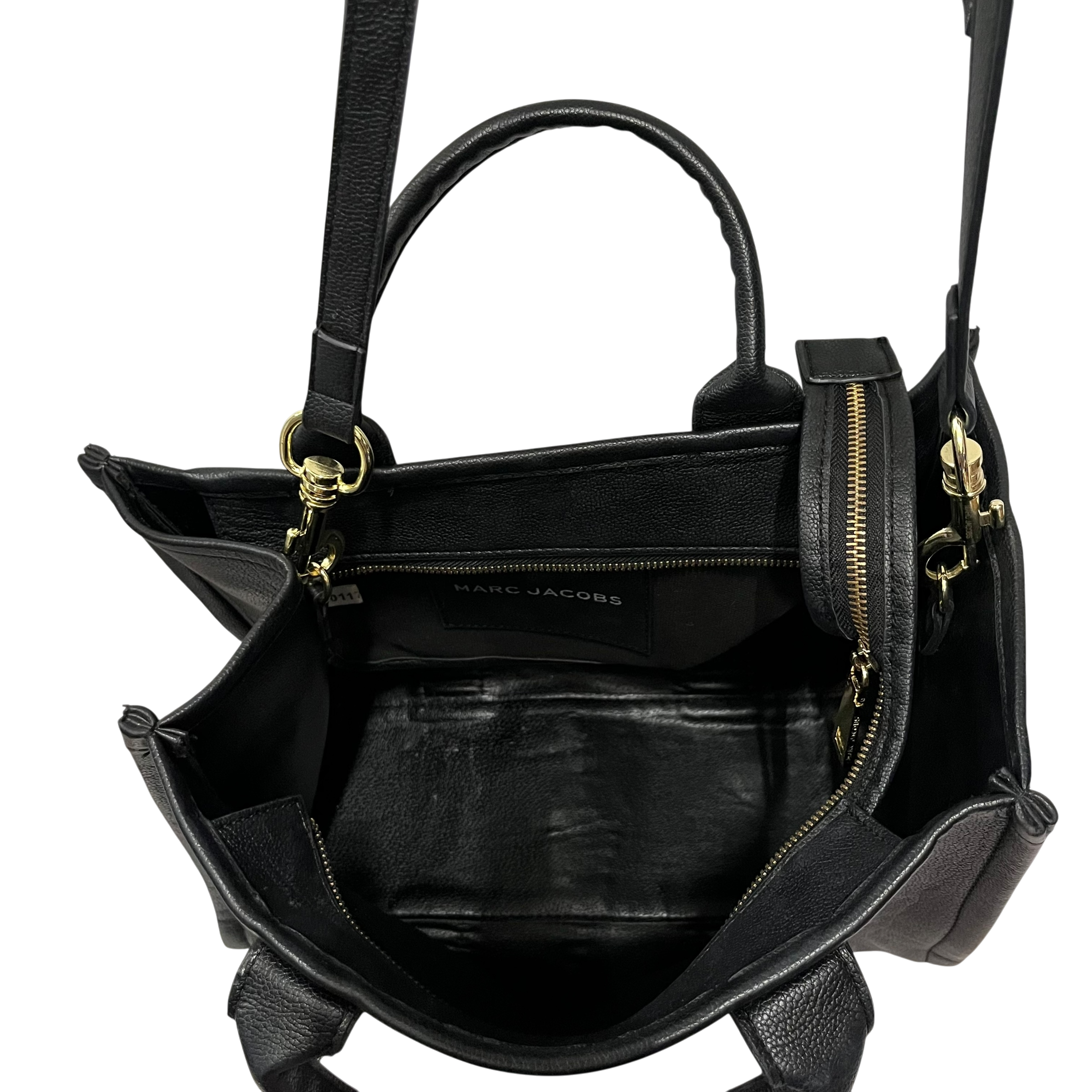 MARC JACOBS/Hand Bag/Leather/BLK/leather the tote bag medium view 7