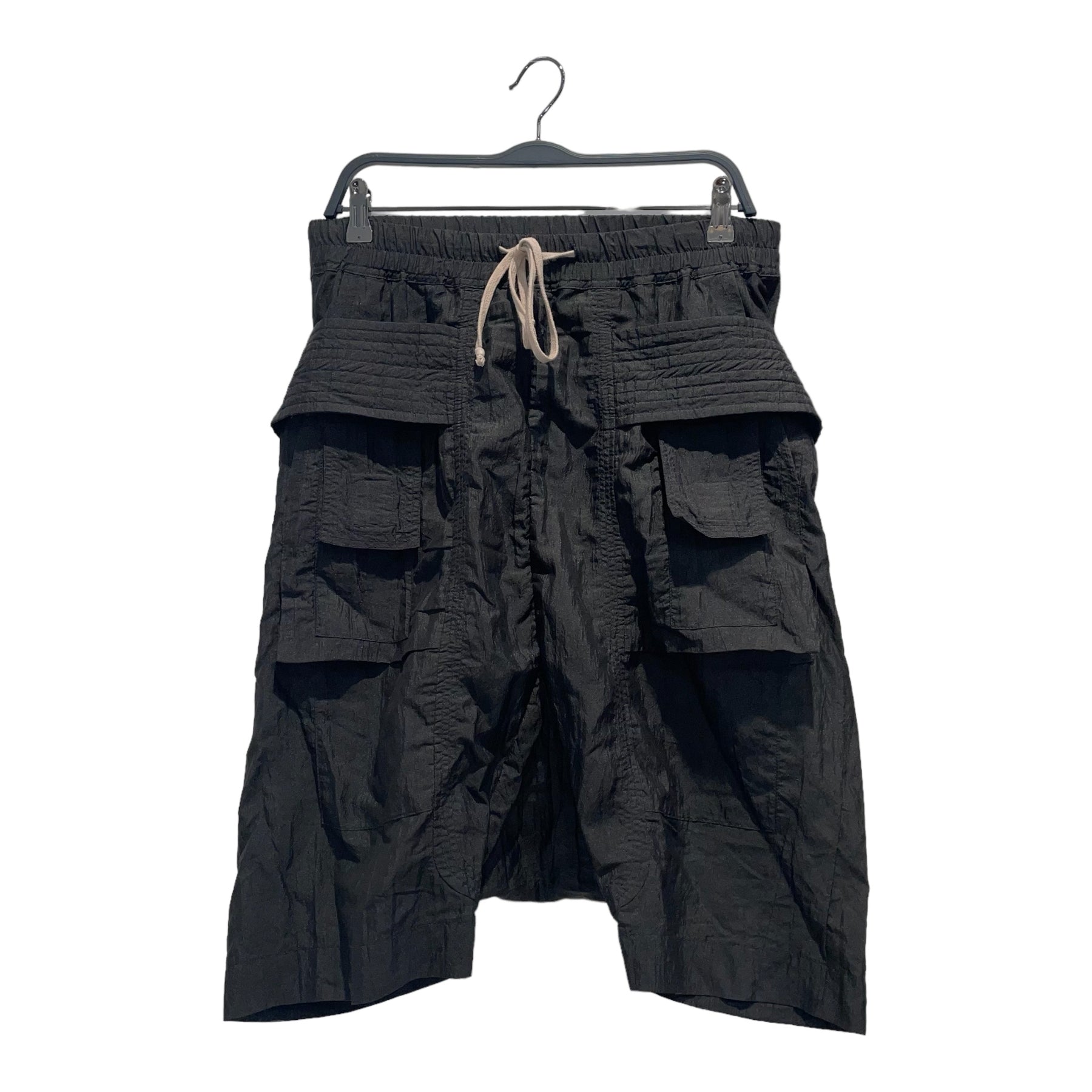 RICK OWENS DRKSHDW/Shorts/M/Nylon/BLK/ Creatch Cargo Pod Shorts