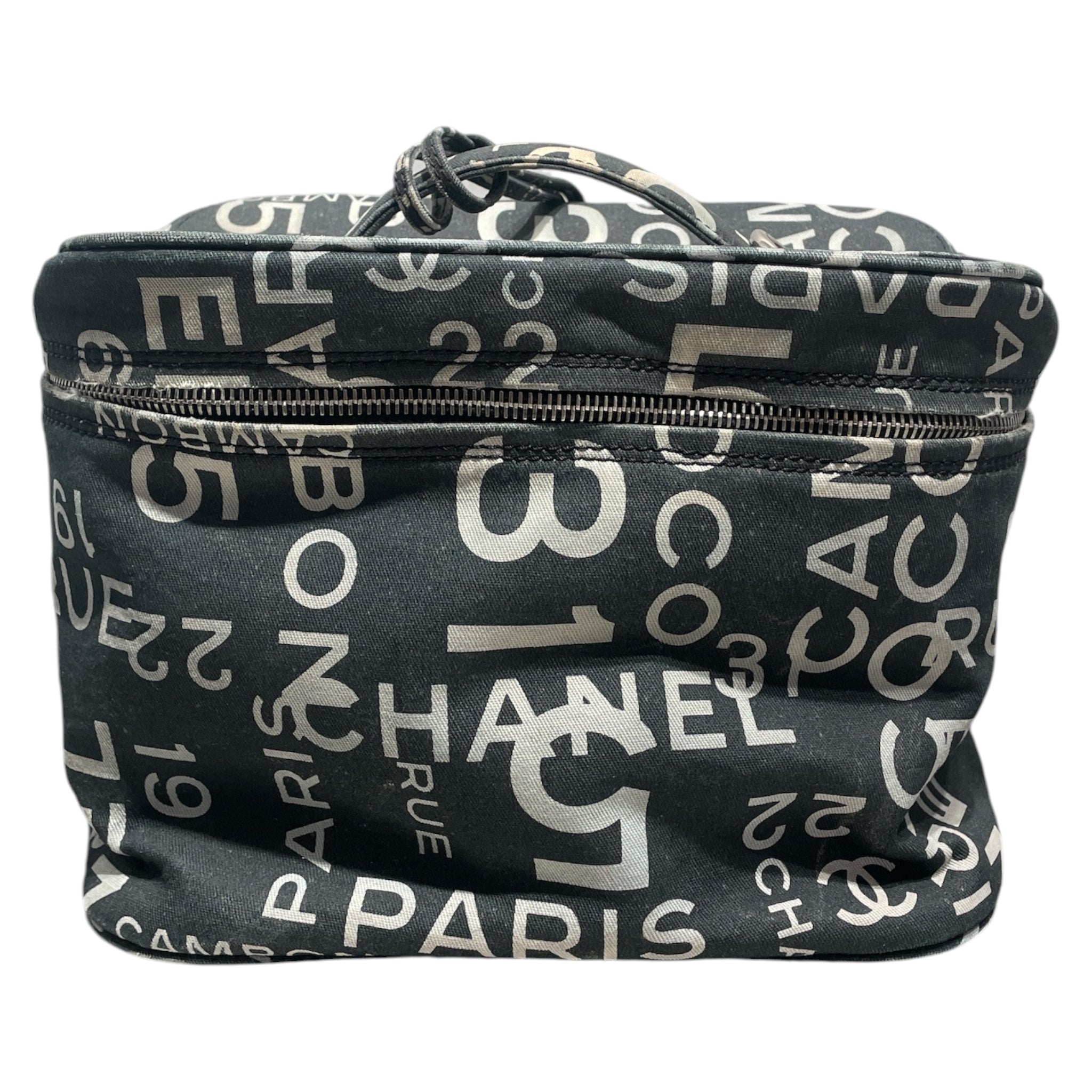 CHANEL/Bag/All Over Print/Cotton/BLK/By the Sea Vanity Bag view 1
