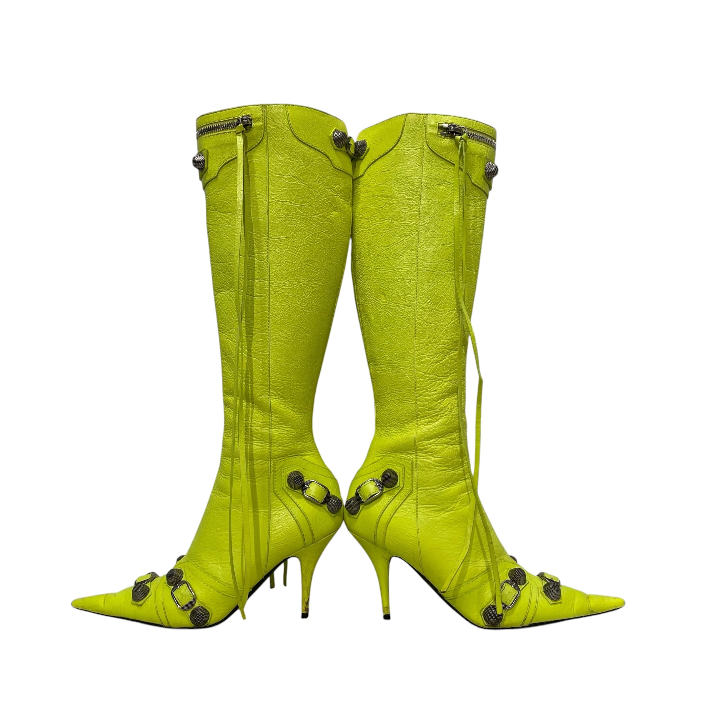 BALENCIAGA/Long Boots/EU 36/Leather/GRN/cagole view 5