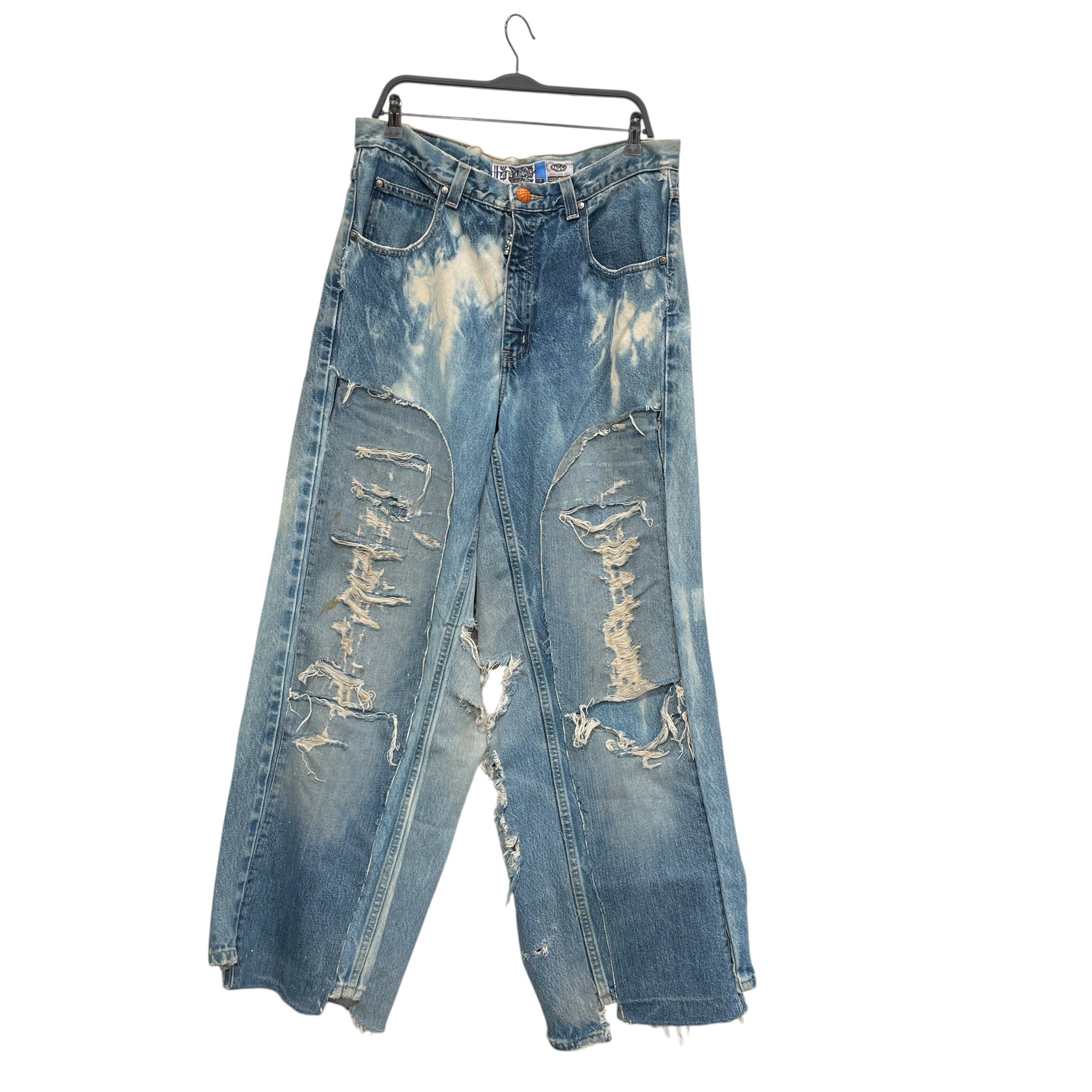 DEATON CHRIS ANTHONY/Straight Pants/36/Denim/BLU/Distressed/DENIM PATCHWORK/1 OF 1 view 1
