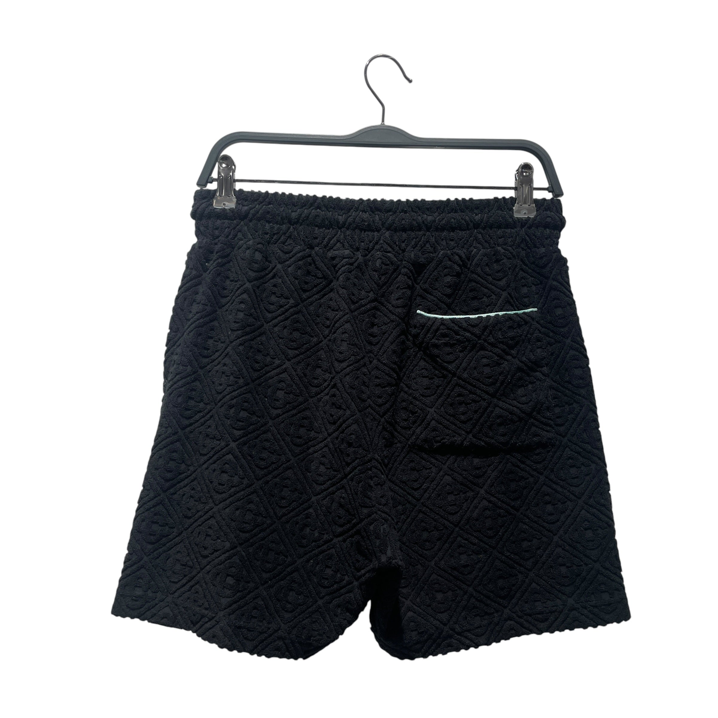 CASABLANCA/Shorts/S/Cotton/BLK/monogram red patch view 2