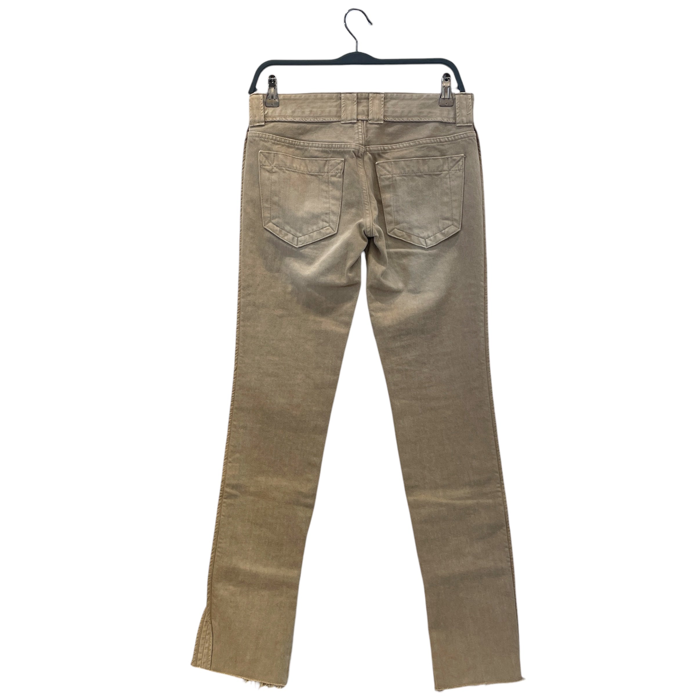 VIVIENNE TAM/Bootcut Pants/XS/Cotton/BEG/High-waisted/Y2K Side Pleat view 2