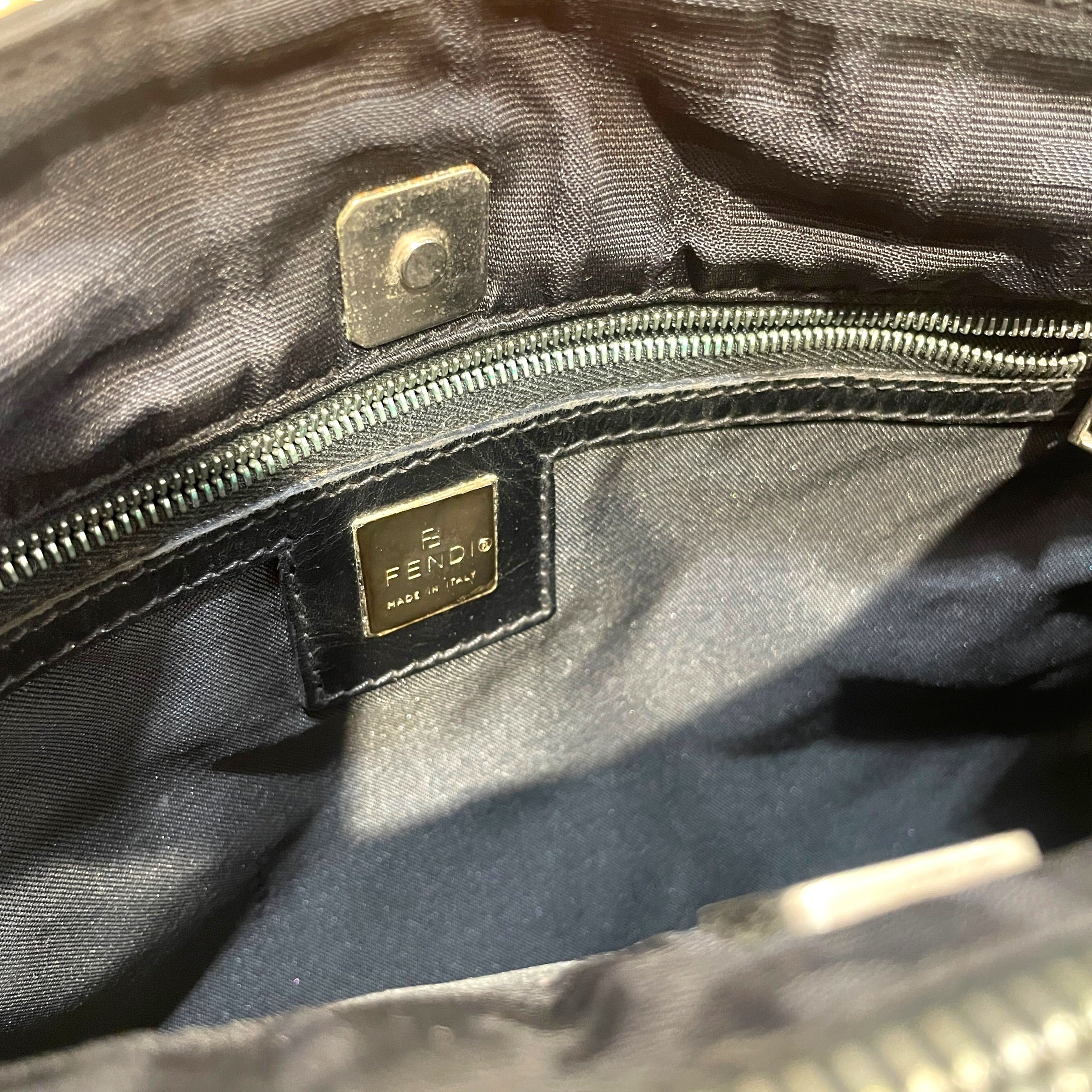 FENDI/Bag/Monogram/Cotton/BLK/Nylon Zucca view 6