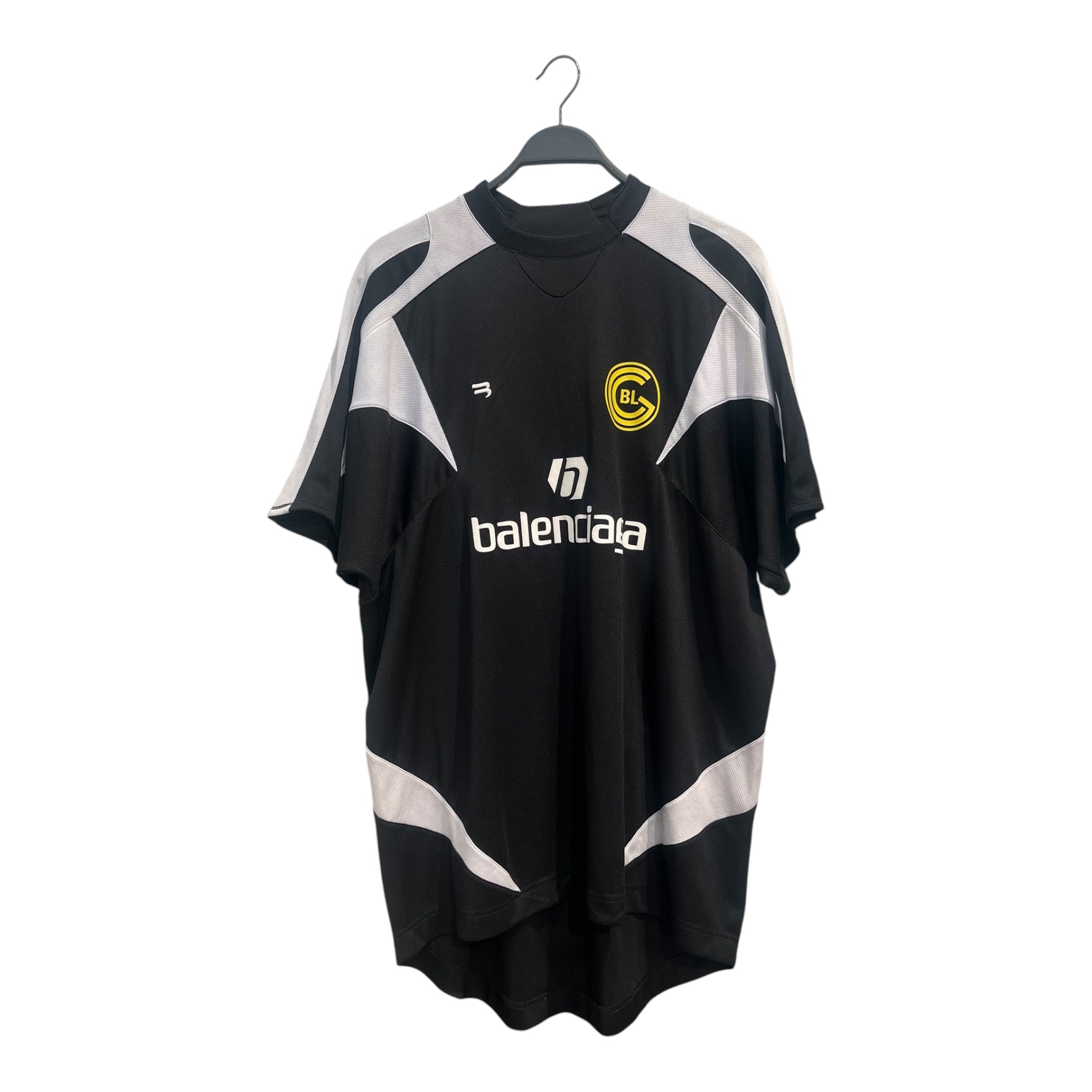 BALENCIAGA/T-Shirt/XL/BLK/SOCCER JERSEY view 1