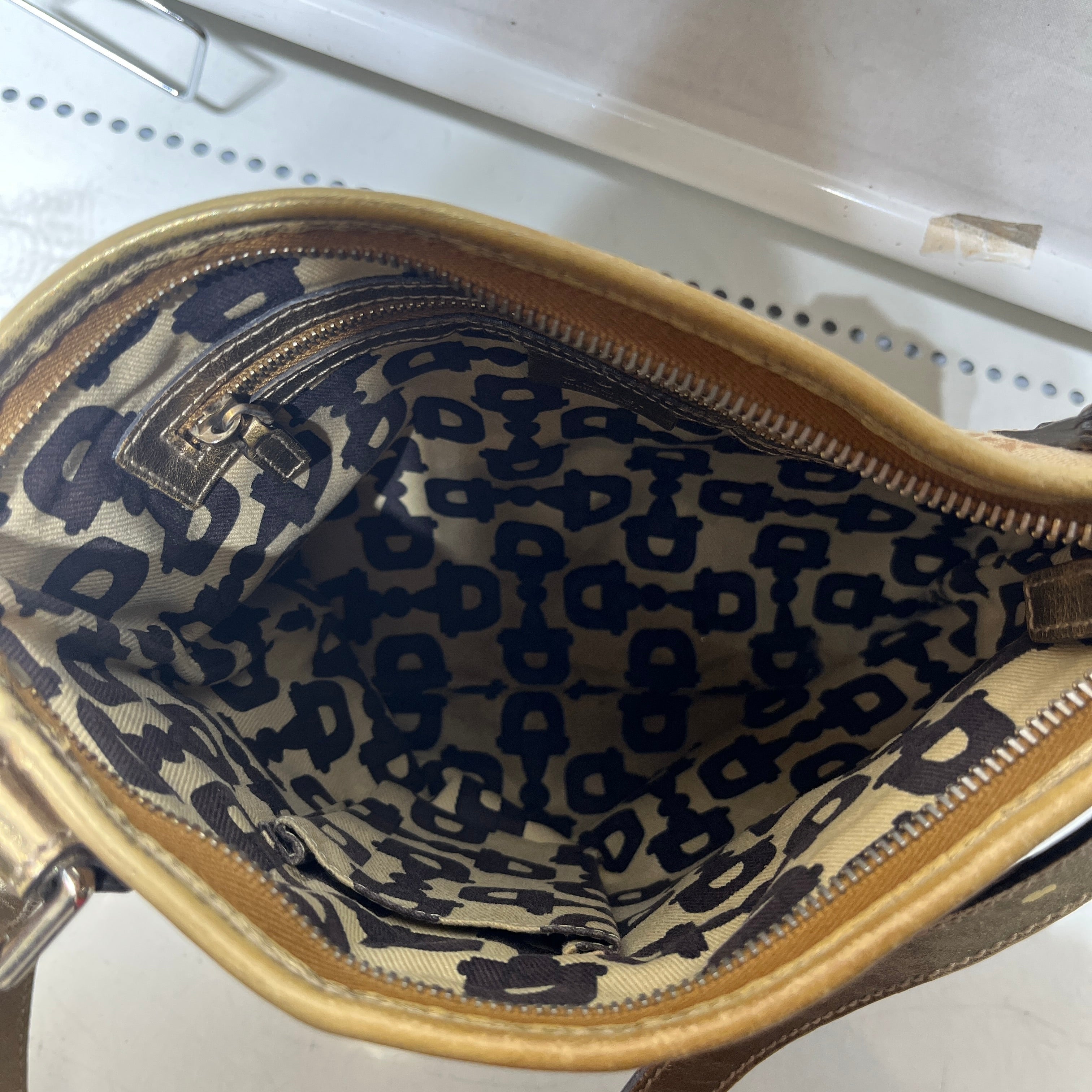 GUCCI/Cross Body Bag/Monogram/Cotton/KHK/HEART CHARM view 4