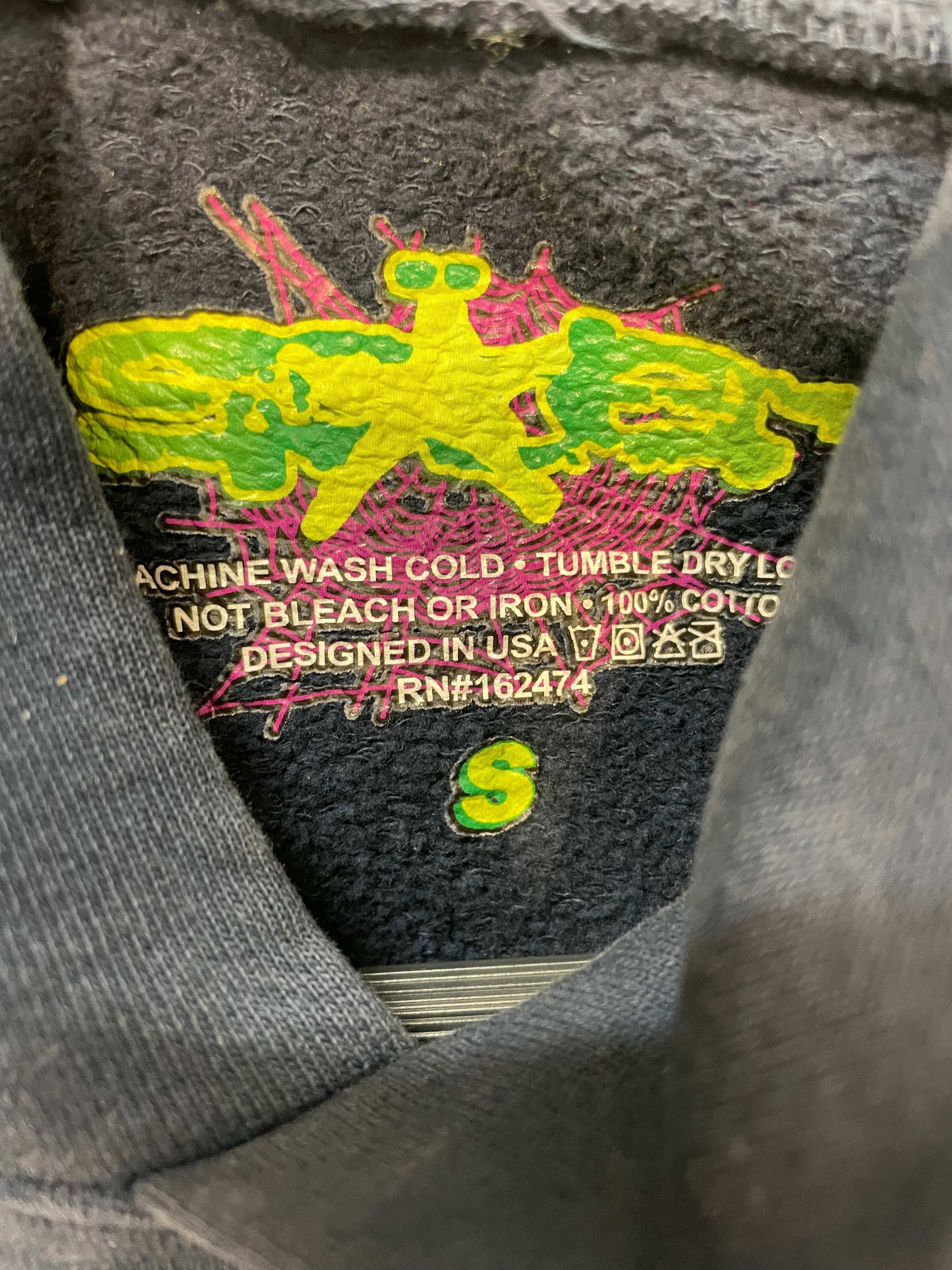 Sp5der/Hoodie/S/Graphic/Cotton/BLU/ATLANTA view 3