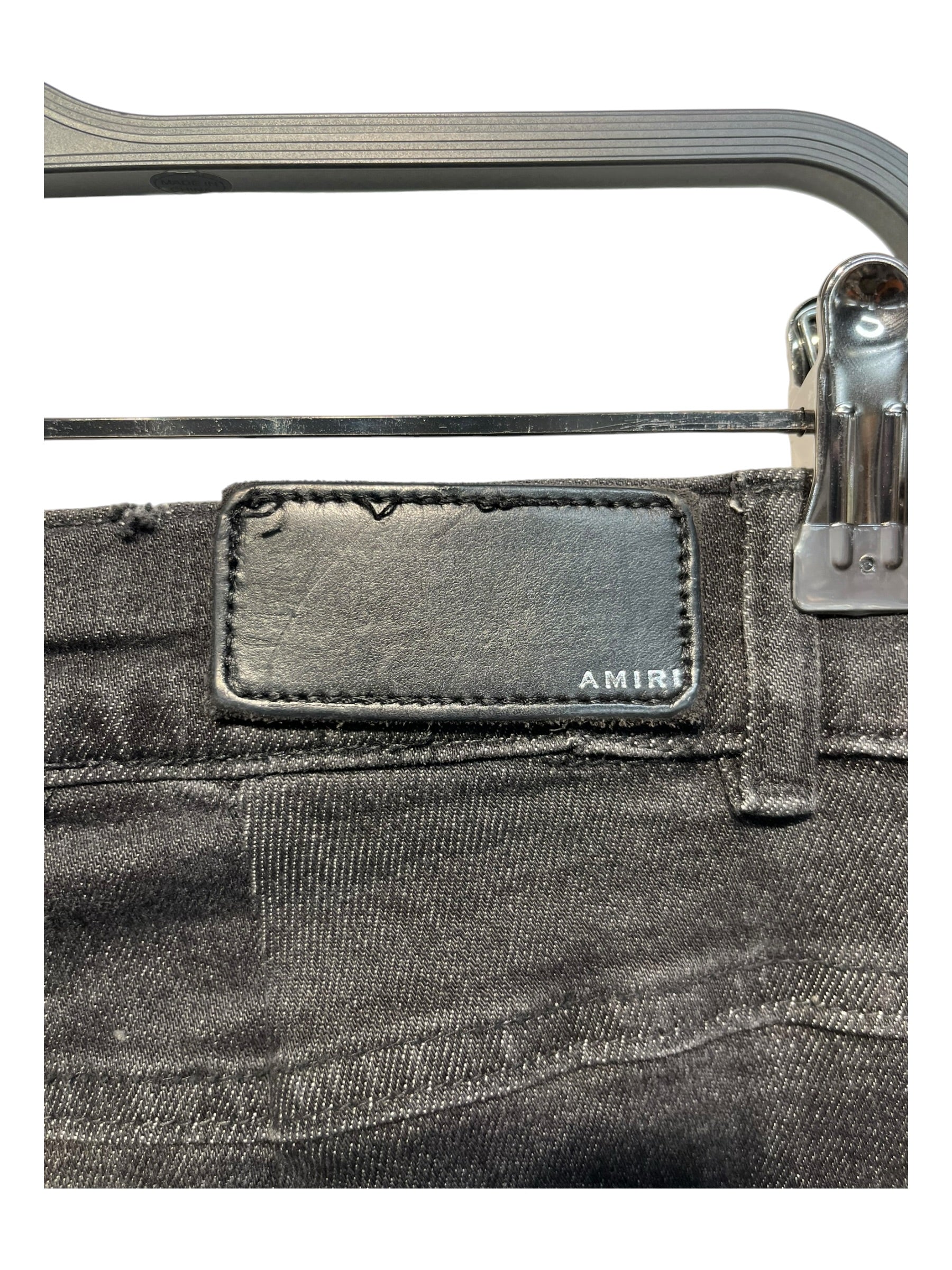 AMIRI/Skinny Pants/29/Cotton/BLK/DISTRESSED KNEES/THIGHS view 3