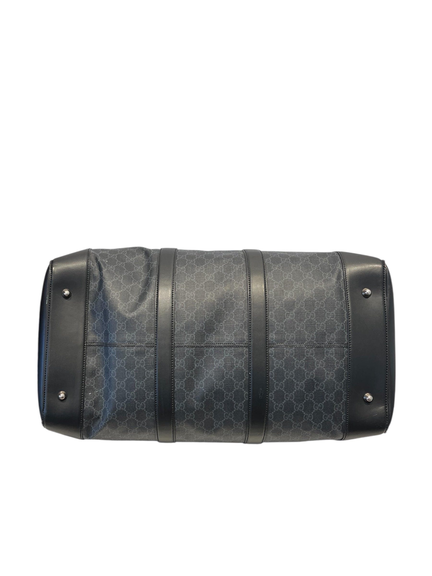 GUCCI/Luggage/Monogram/Leather/BLK/LEATHER DUFFEL view 3