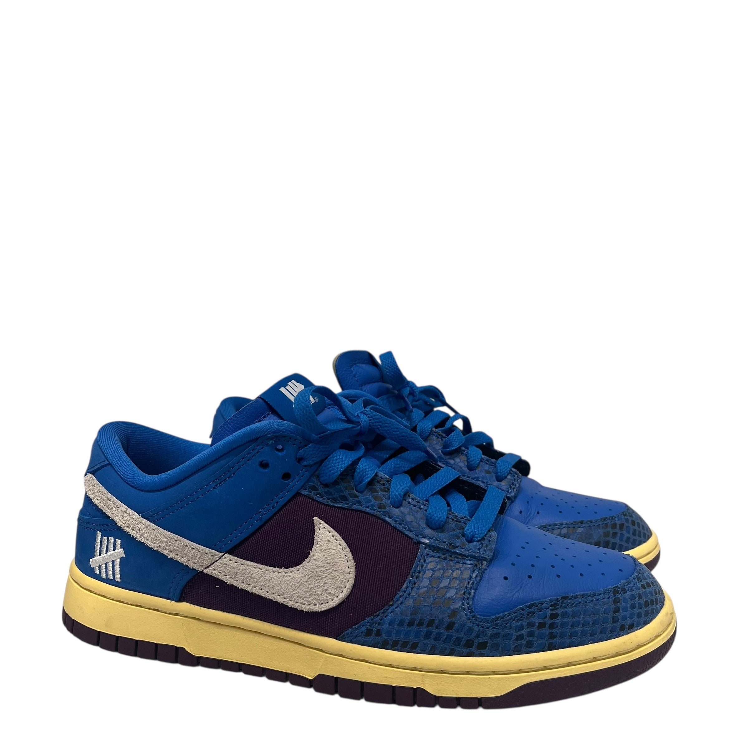 NIKE/Low-Sneakers/US 8/Leather/BLU/undefeated view 1