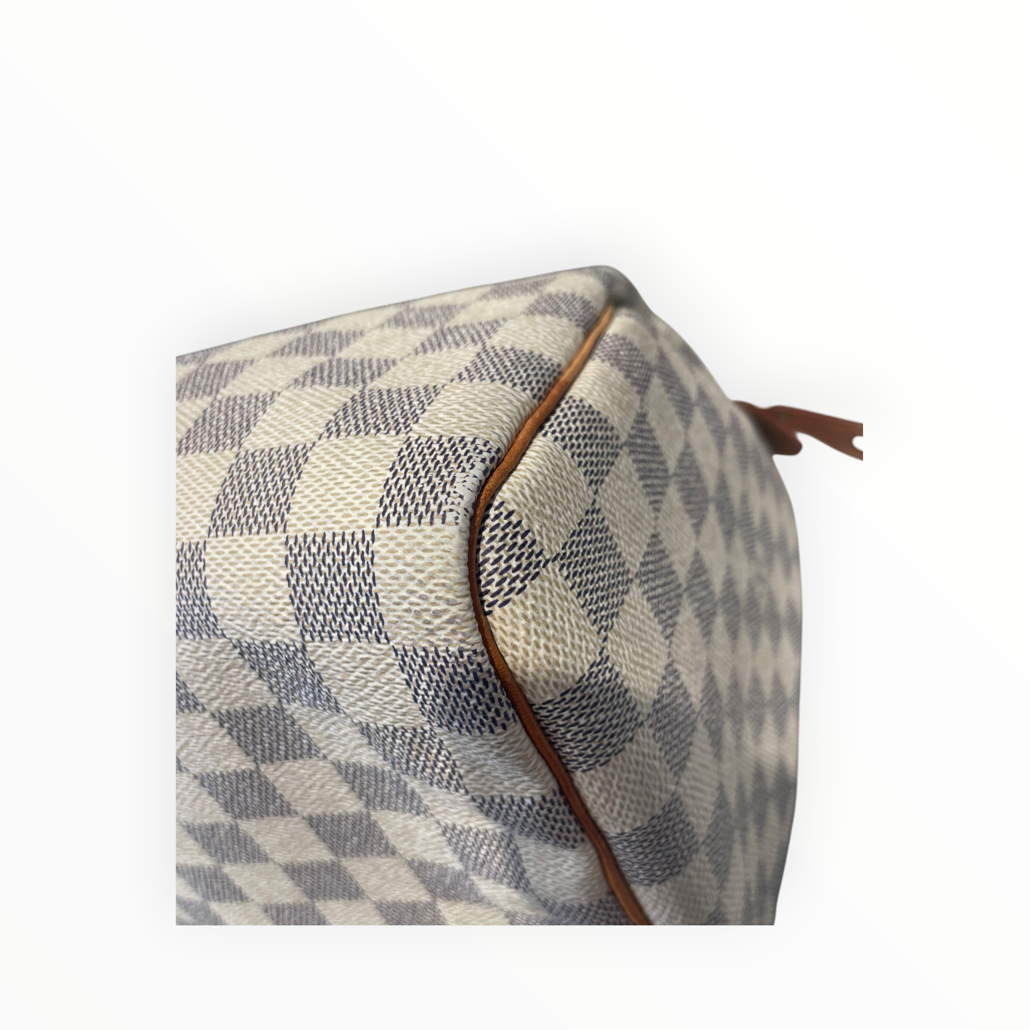 LOUIS VUITTON/Hand Bag/Leather/CRM/LV Speedy 35 Damier Azur view 7