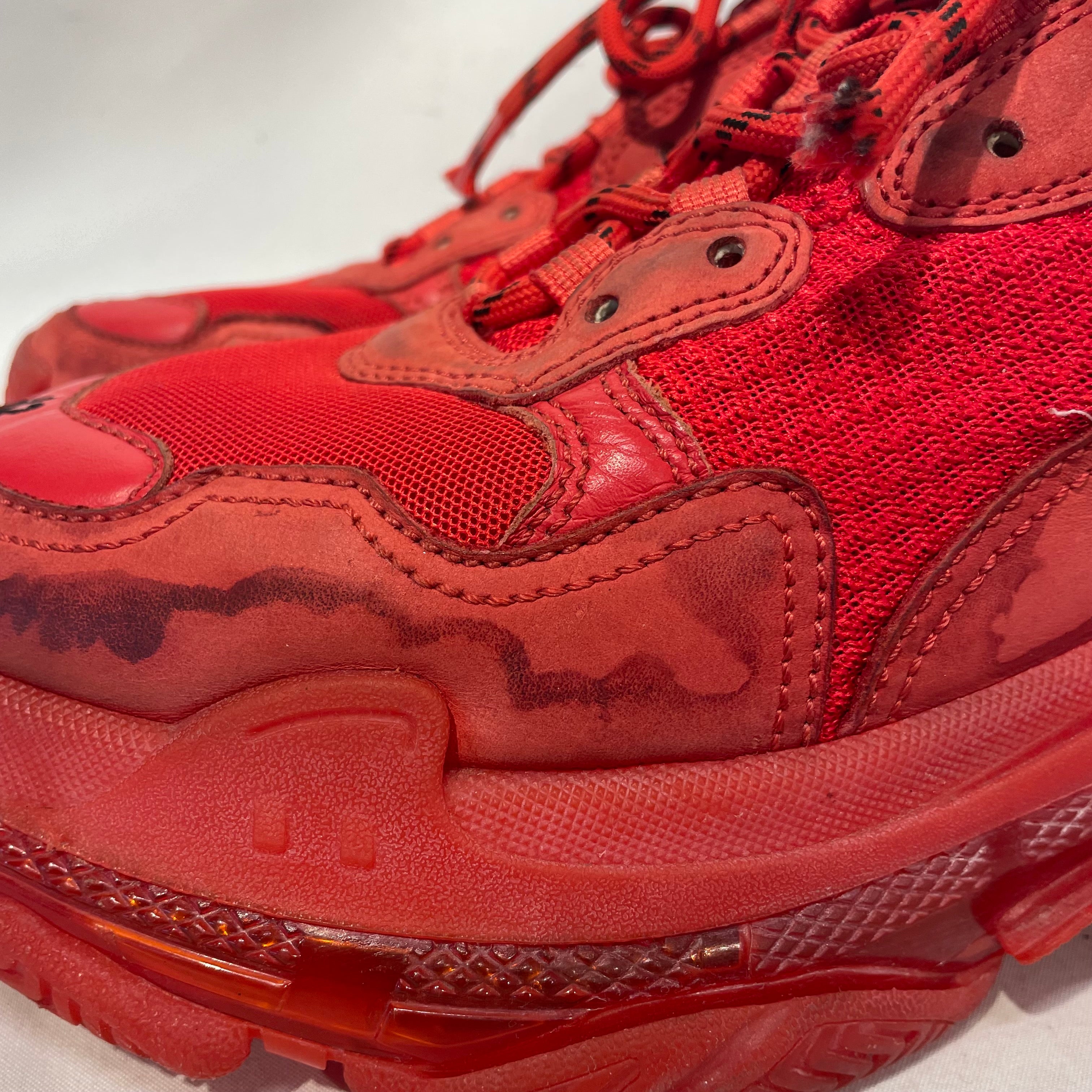 BALENCIAGA/Low-Sneakers/US 9/Nylon/RED/ view 5