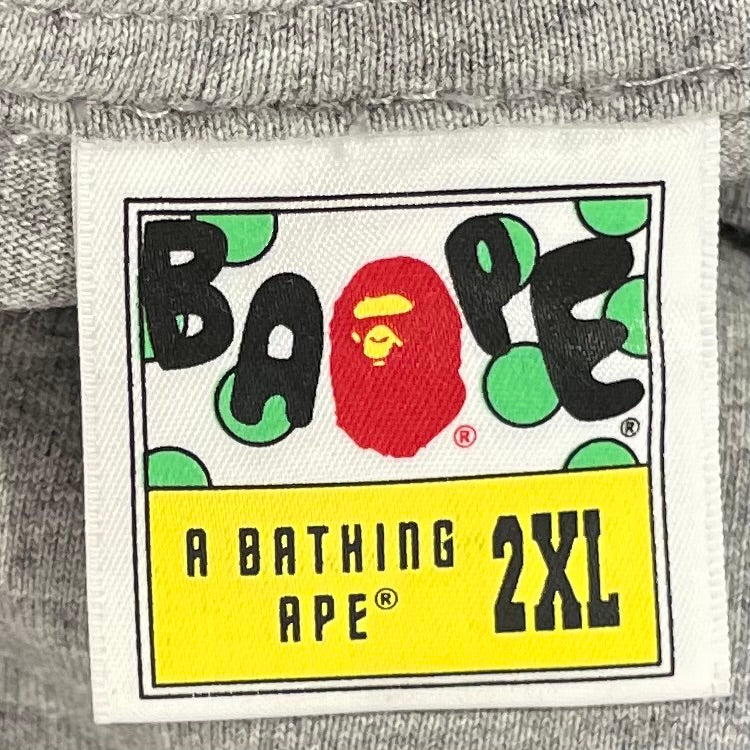 A BATHING APE/T-Shirt/XXL/Cotton/GRY/camo ape