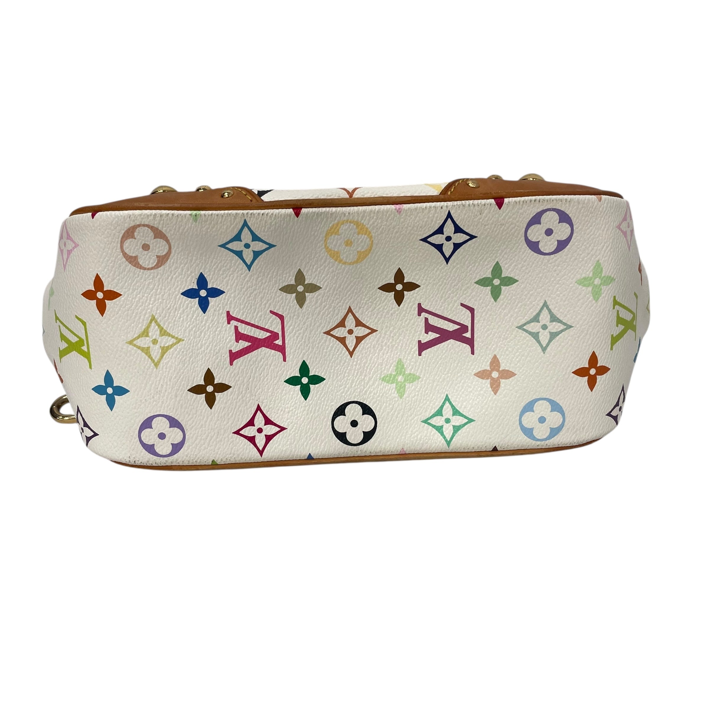 LOUIS VUITTON/Hand Bag/Monogram/Leather/WHT/multi color monogram marilyn view 3