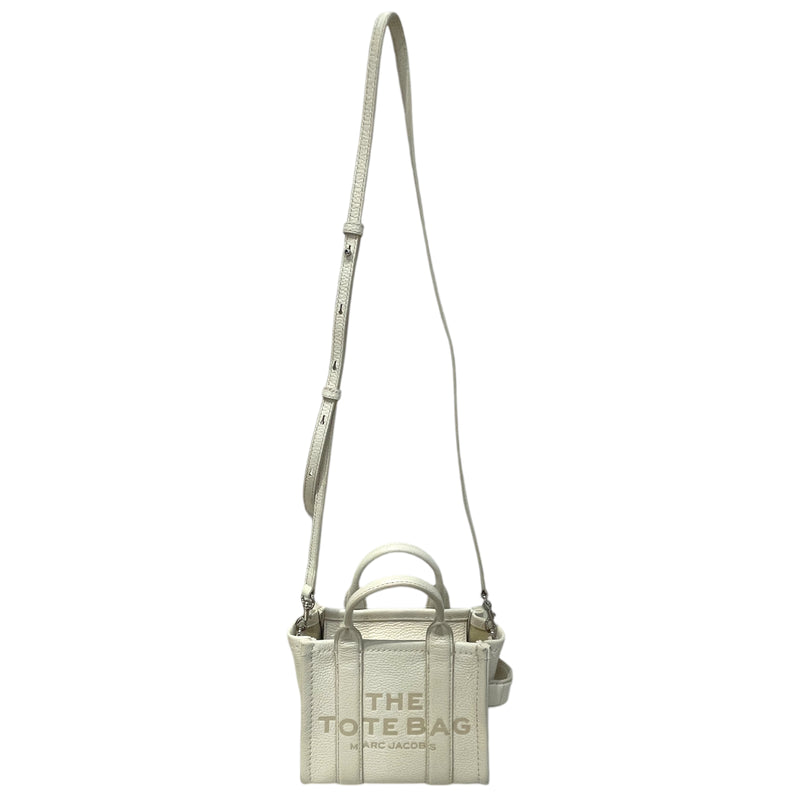 MARC JACOBS/Cross Body Bag/Leather/WHT/The Tote Bag