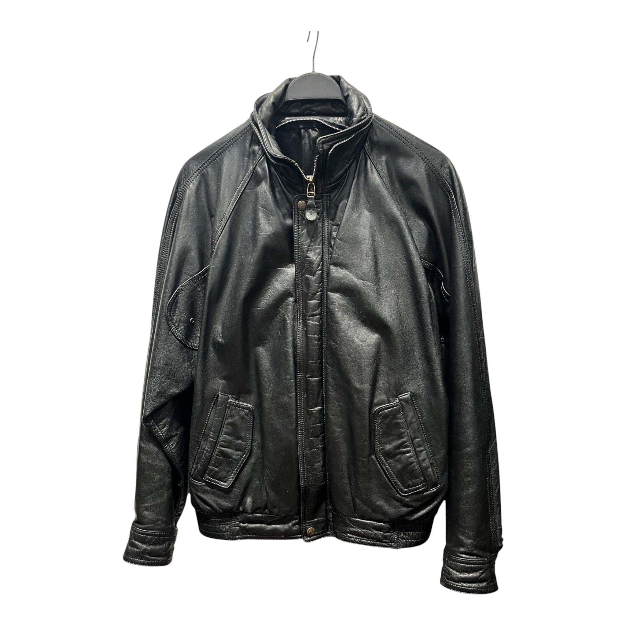 Vintage/Leather Jkt/L/Leather/BLK/GENUINE LEATHER / view 1