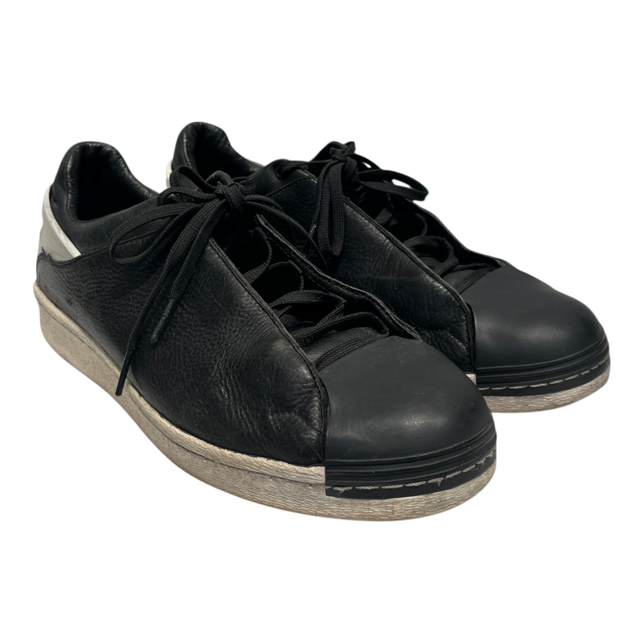 Y-3/adidas/Low-Sneakers/US 11/Leather/BLK/STAN SMITH COLORBLOCK BLK/WHT view 1