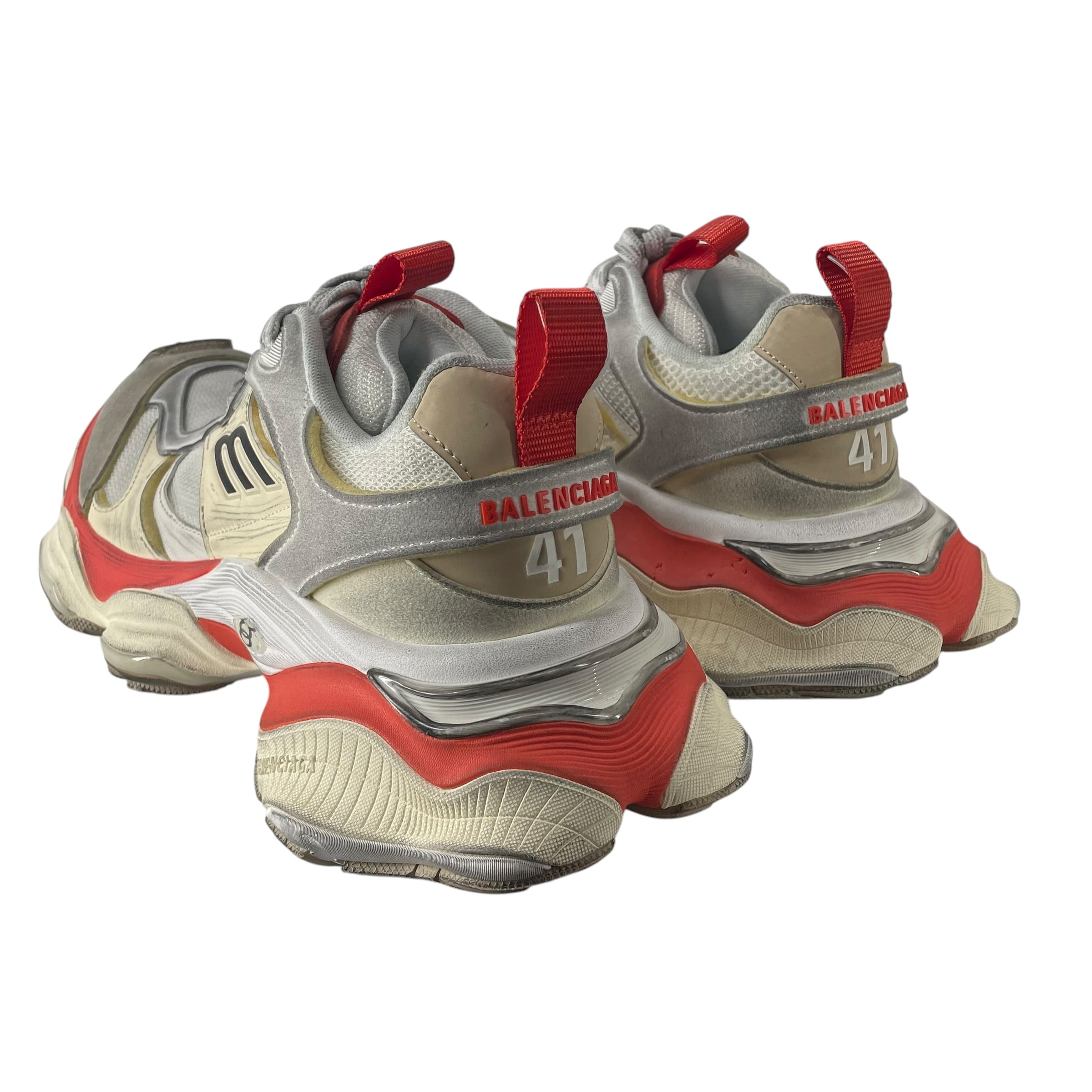 BALENCIAGA/Low-Sneakers/EU 41/Polyester/GRY/DISTRESSED CARGO SNEAKER RED view 2