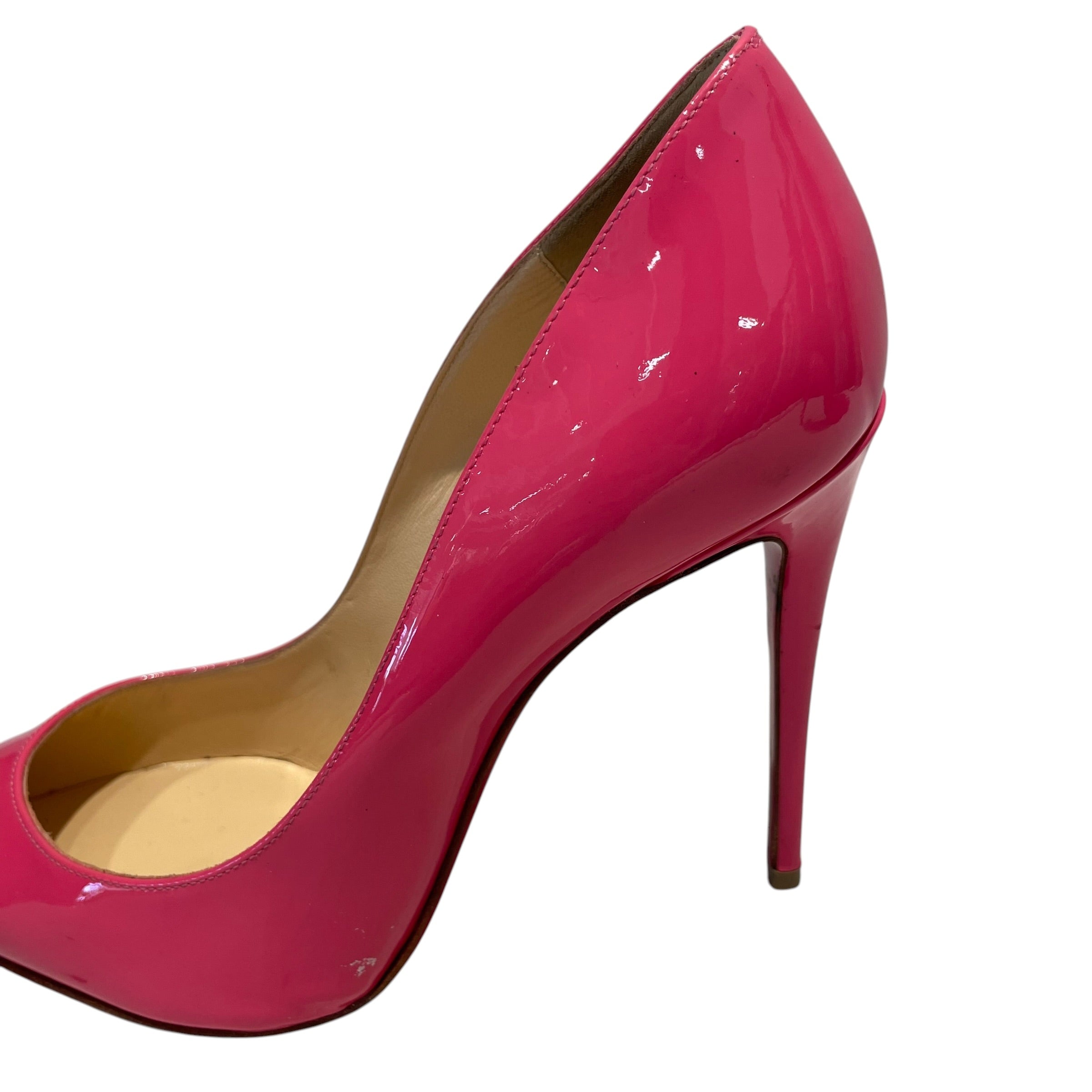 Christian Louboutin/Heels/US 6/Leather/PNK/VIBRANT PINK PATENT PUMPS view 6