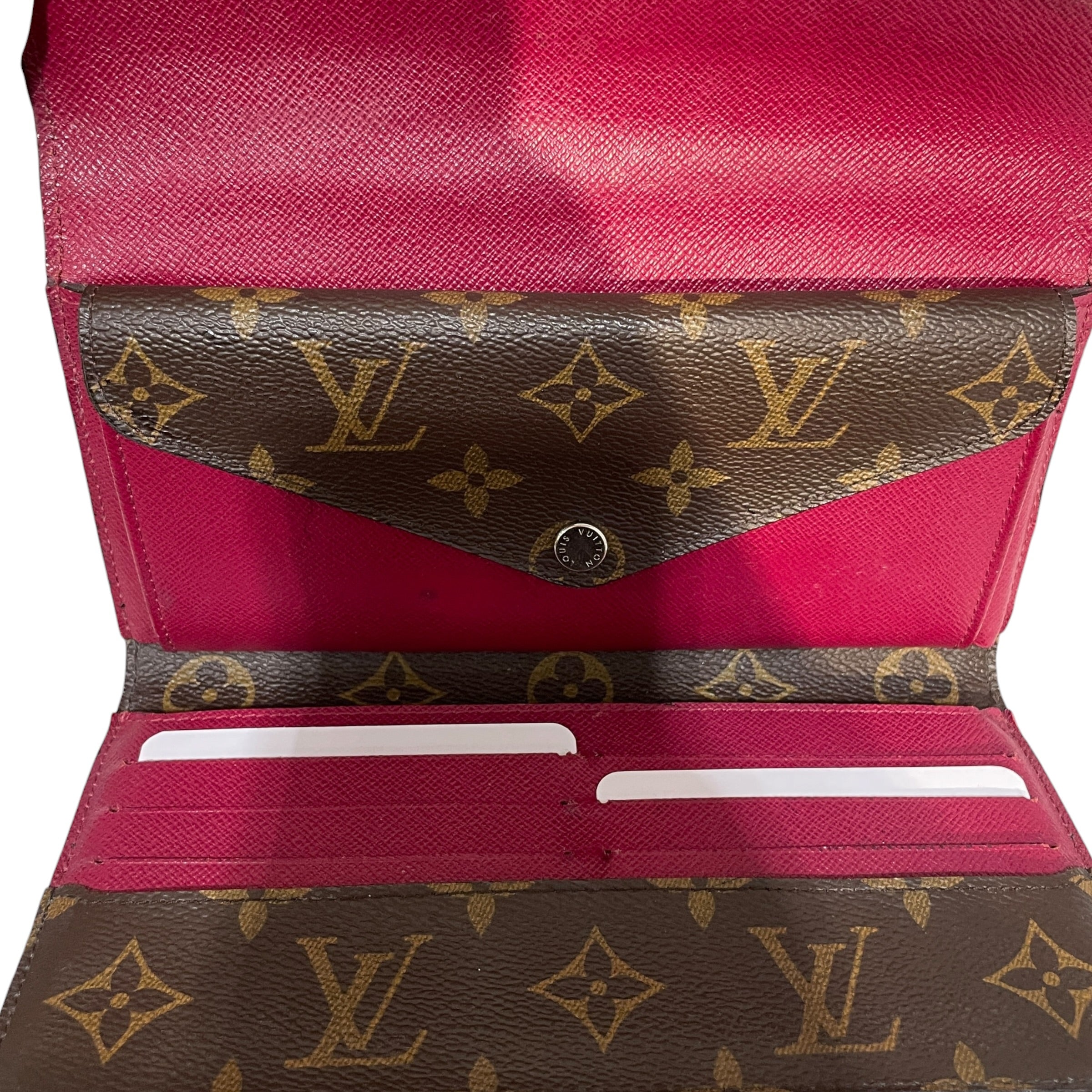 LOUIS VUITTON/Long Wallet/Monogram/Leather/BRW/Marie-Lou Long Compact Wallet view 3