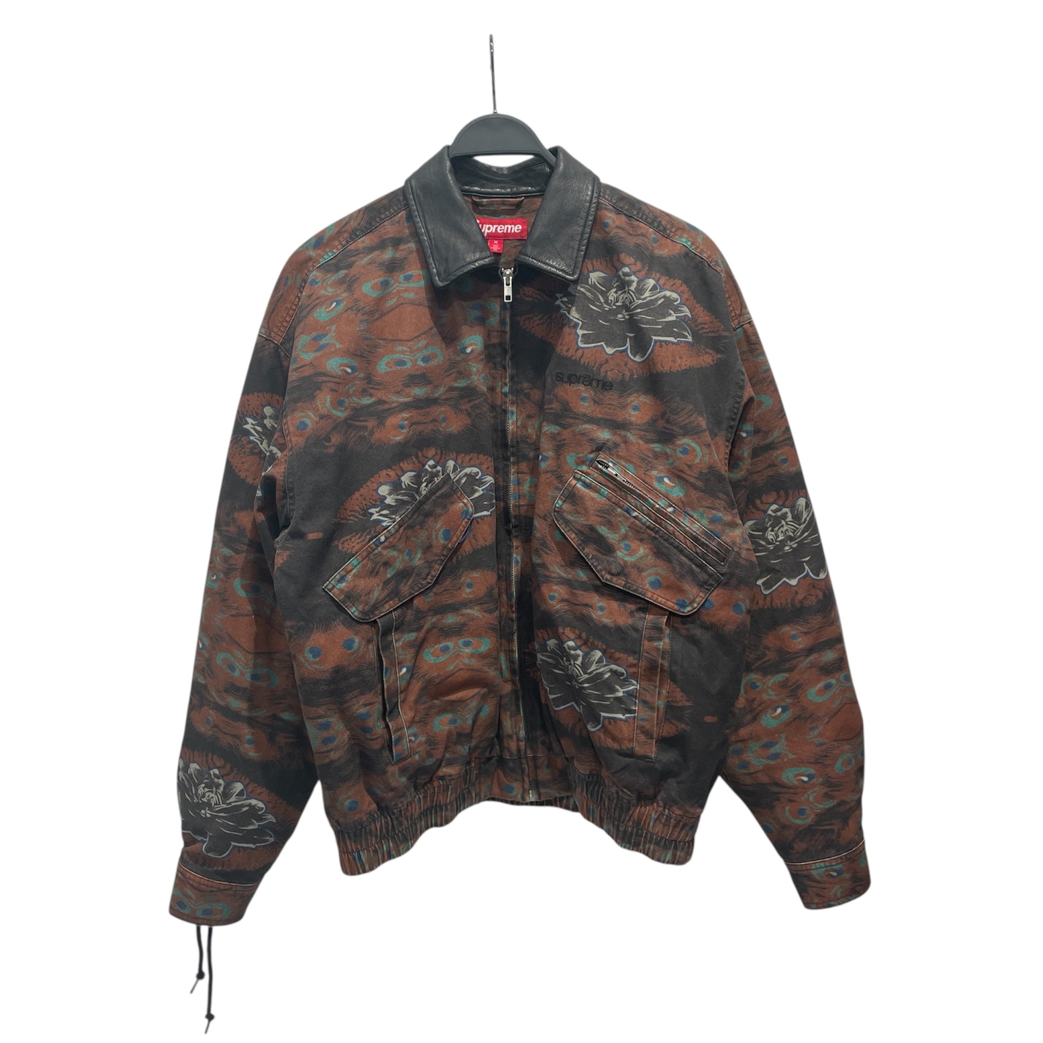 Supreme/Jacket/M/Cotton/BRD/All Over Print/FW23 Tremaine Leather Colllar view 1