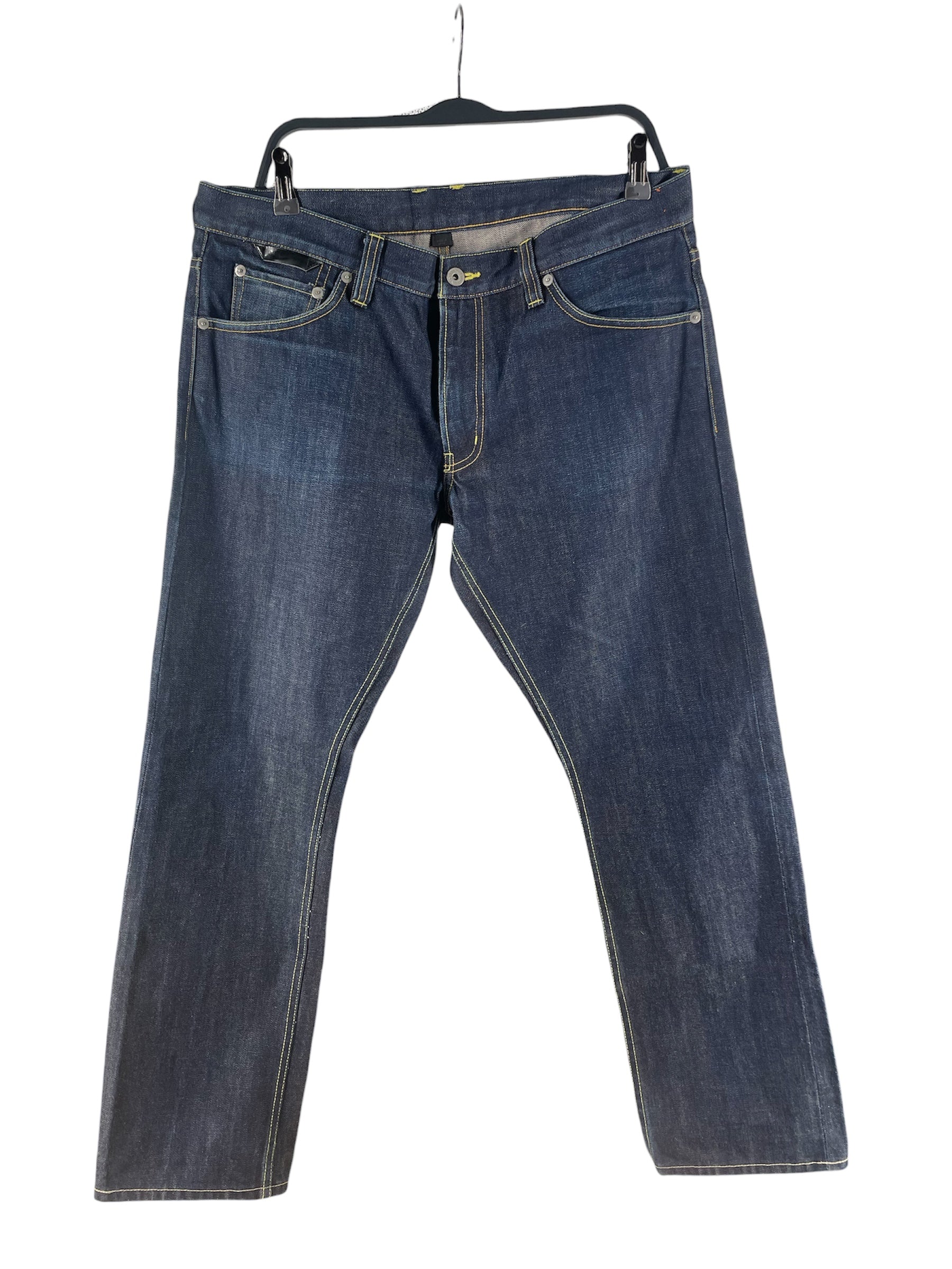 Y-3/Straight Pants/34/Denim/NVY/Low-rise/Y-3 BAK POCKET STITCH view 1