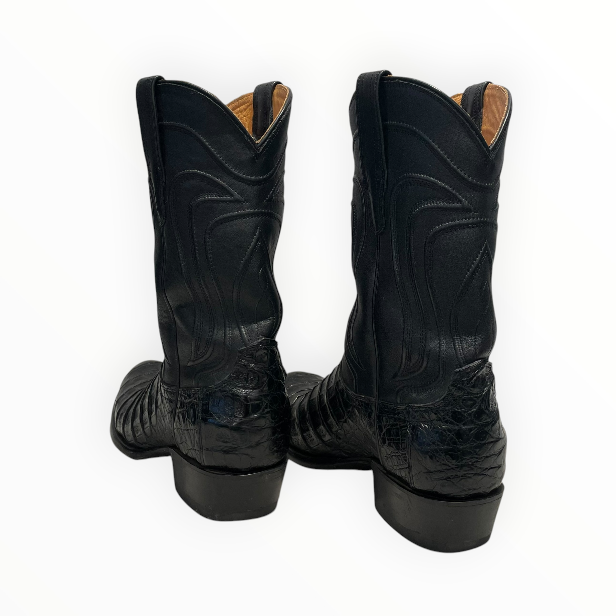 TECOVAS/Cowboy Boots/US 10/BLK/Midnight Caiman view 2